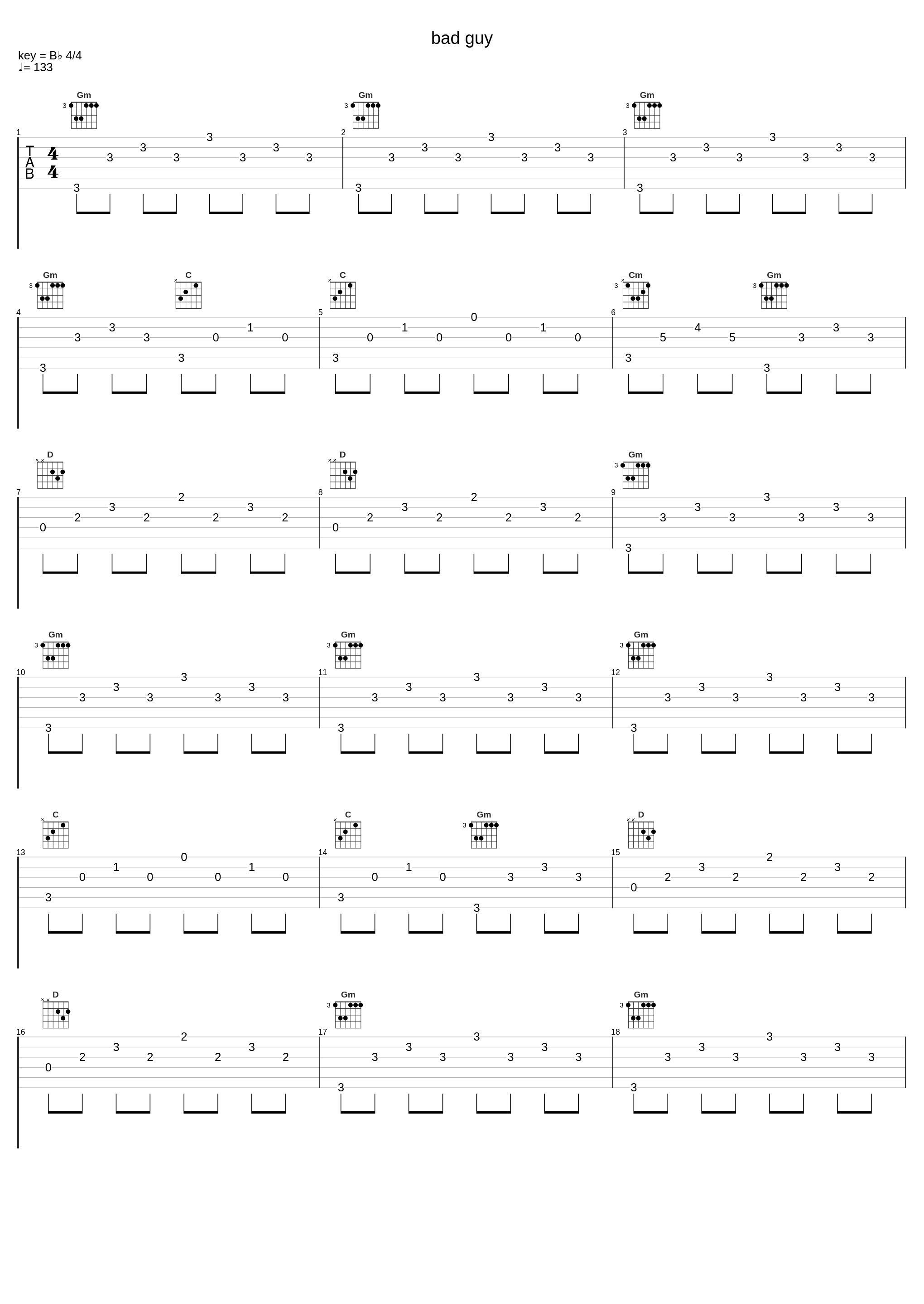 bad guy_Vitamin String Quartet,Billie Eilish O’Connell,Finneas Baird O’Connell_1