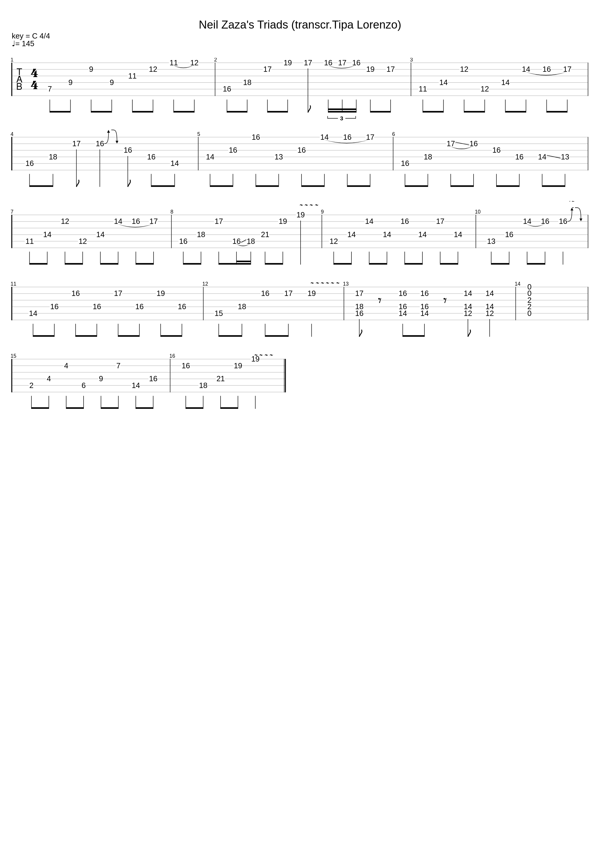 Neil Zaza's Triads (Transcr. Tipa Lorenzo String Skipping Technique)_Neil Zaza's Triads (Transcr. Tipa Lorenzo String Skipping Technique)_1