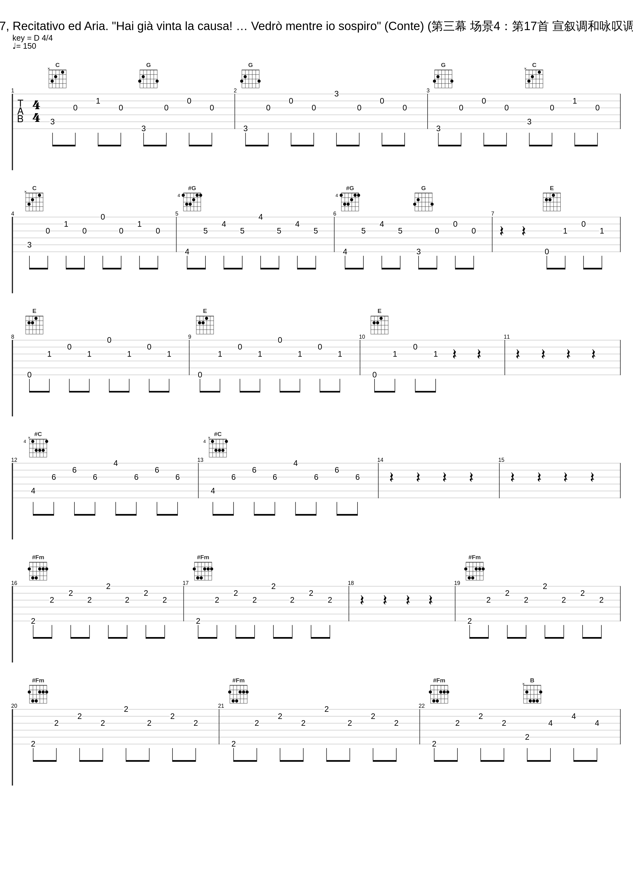 Le nozze di Figaro, K. 492, Act III, Scene 4: No. 17, Recitativo ed Aria. "Hai già vinta la causa! … Vedrò mentre io sospiro" (Conte) (第三幕 场景4：第17首 宣叙调和咏叹调，“你准备好要打赢这仗了吗！……在我感叹之时”)_Eberhard Waechter,Philharmonia Orchestra,Carlo Maria Giulini,Eberhard Wächter_1