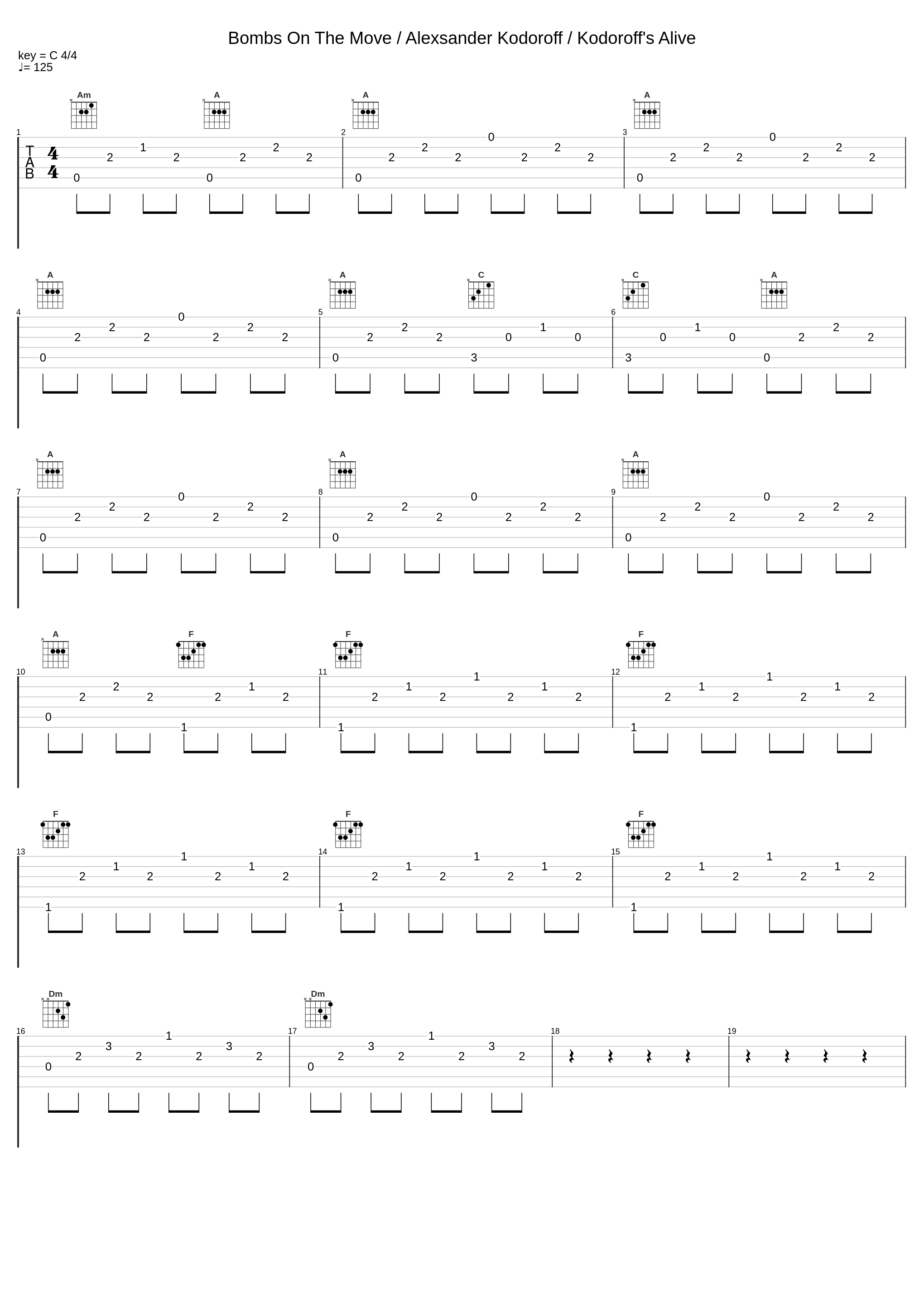 Bombs On The Move / Alexsander Kodoroff / Kodoroff's Alive_Hans Zimmer_1