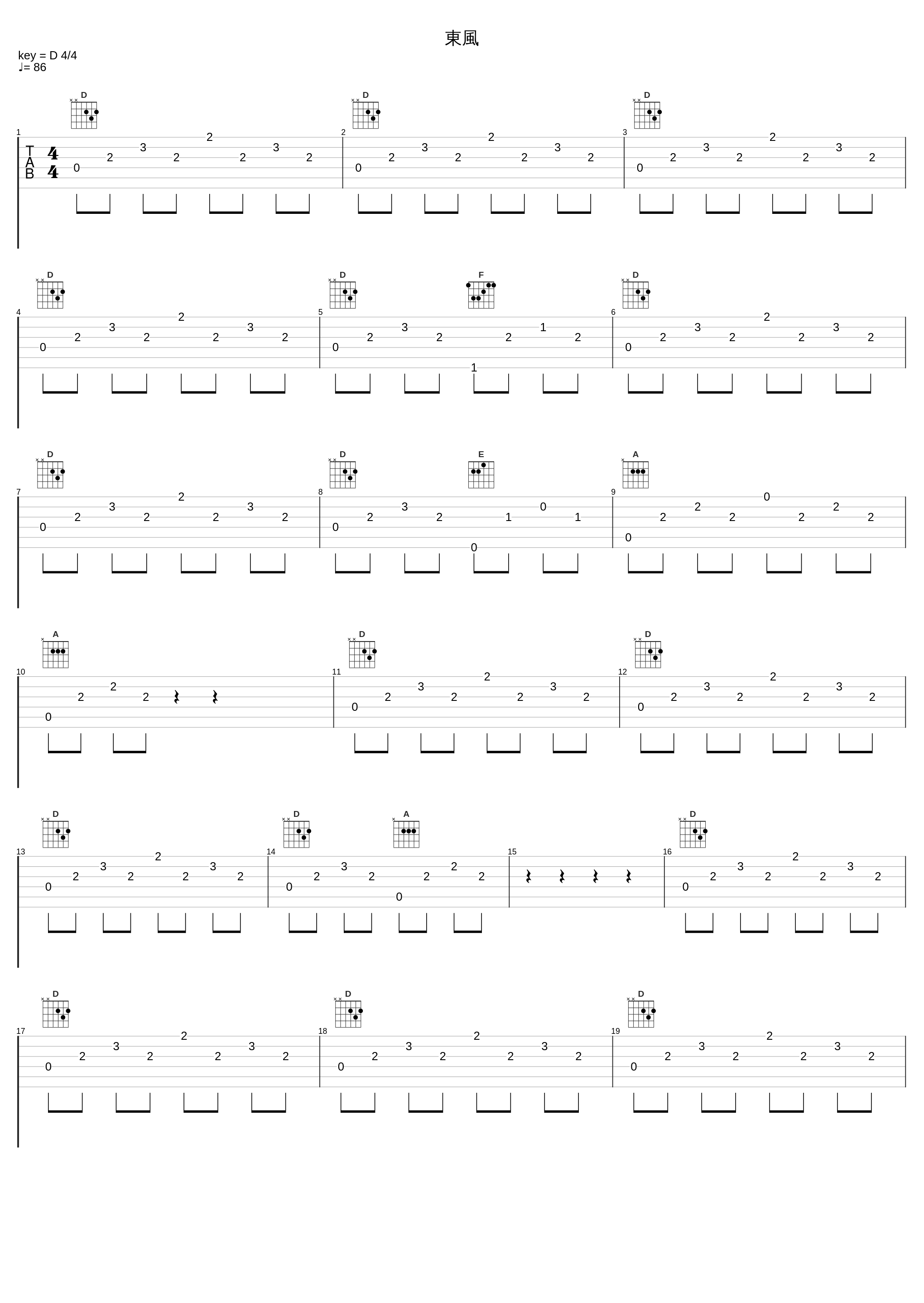 東風_Key Sounds Label_1