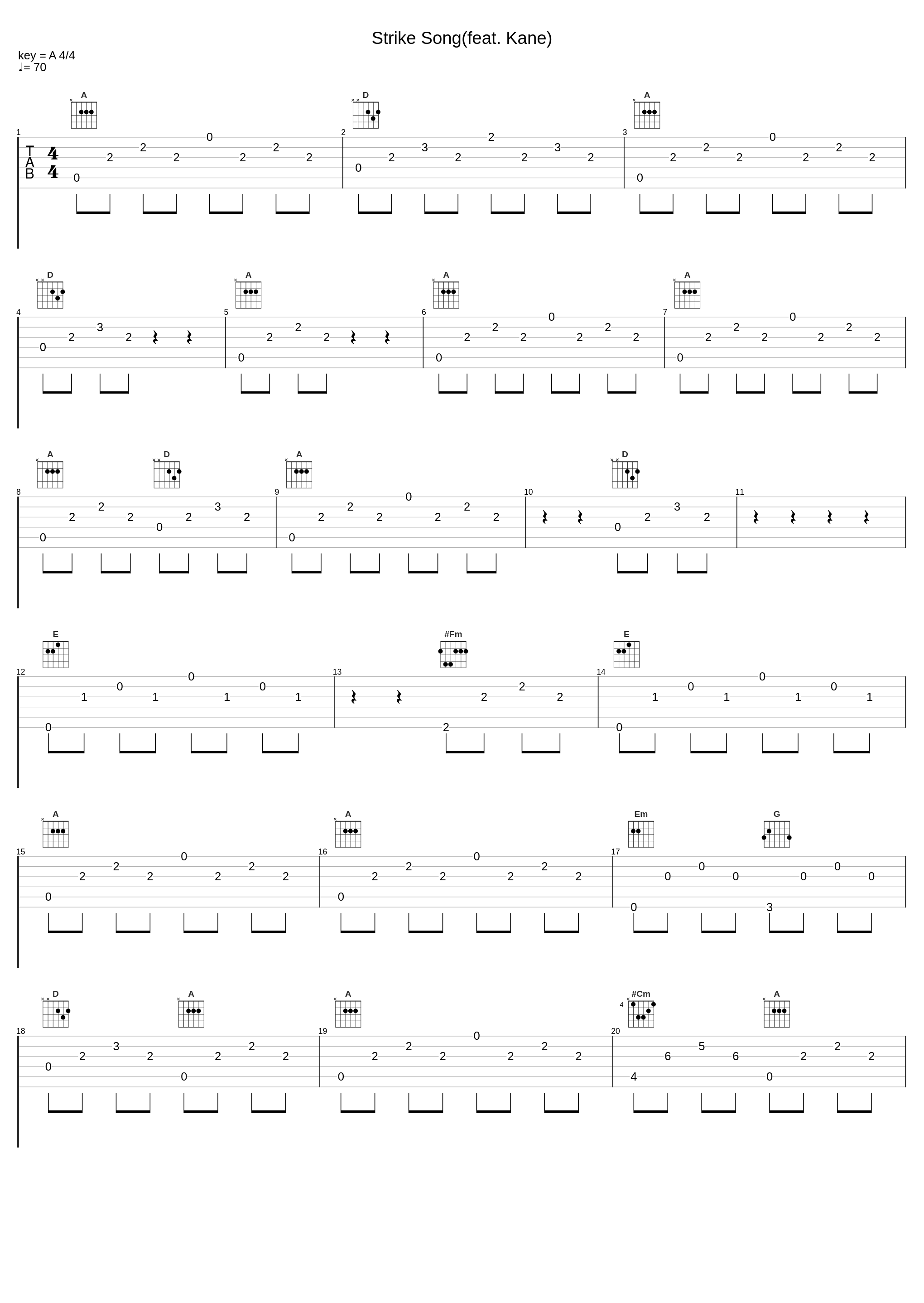 Strike Song(feat. Kane)_Foxtail Pines,Kane_1