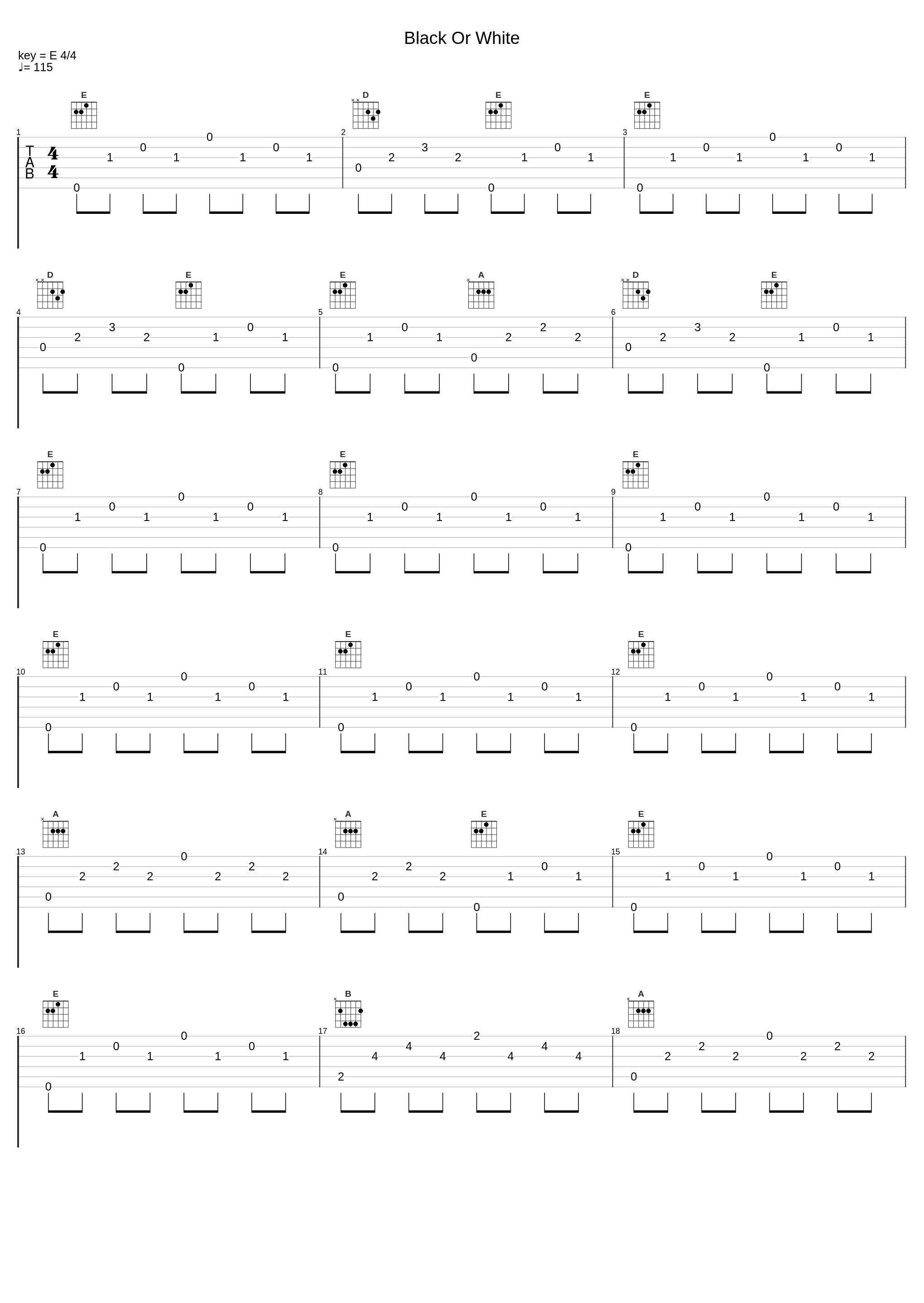 Black Or White_Vitamin String Quartet_1