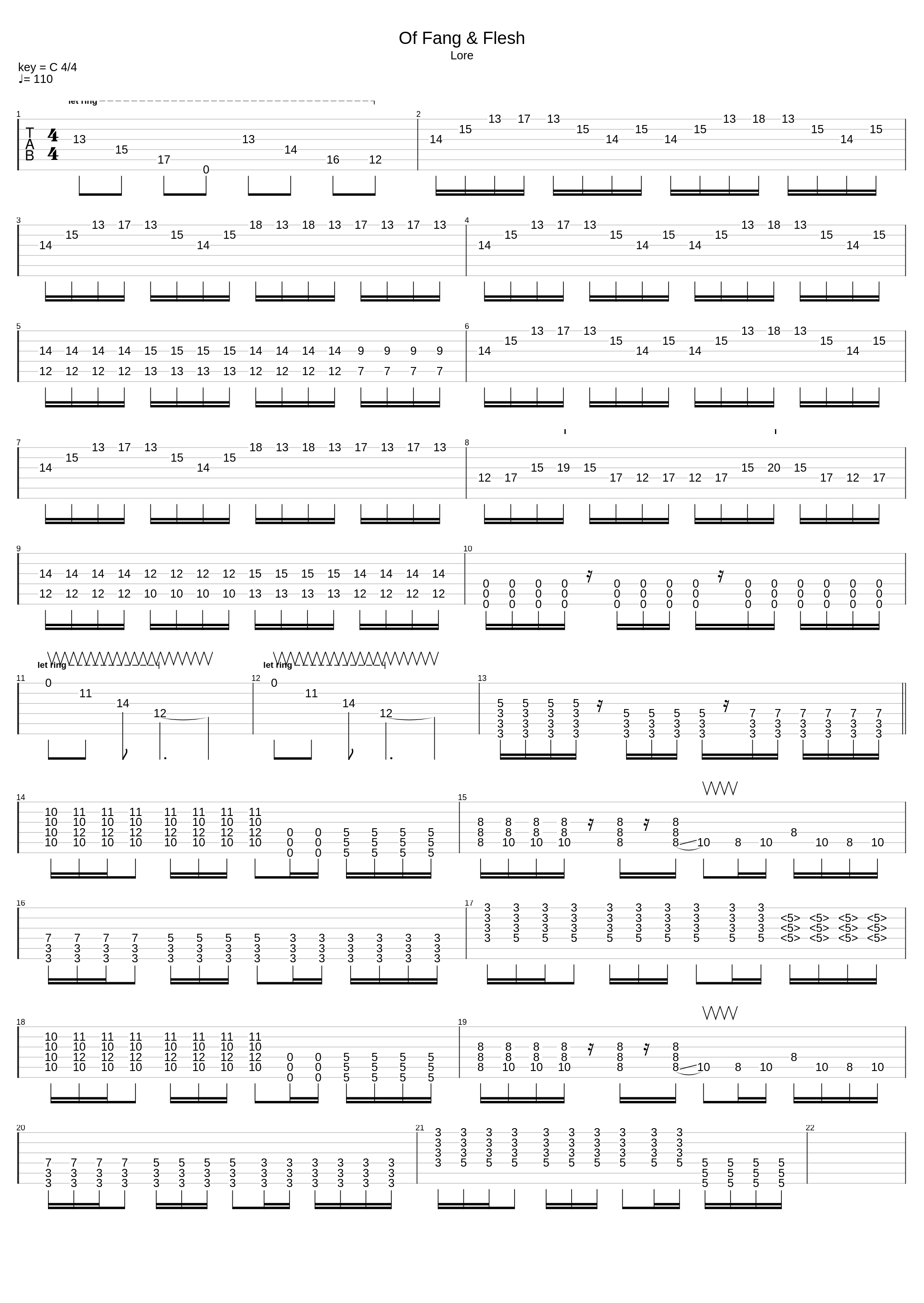 Of Fang & Flesh_Today I Caught The Plague_1