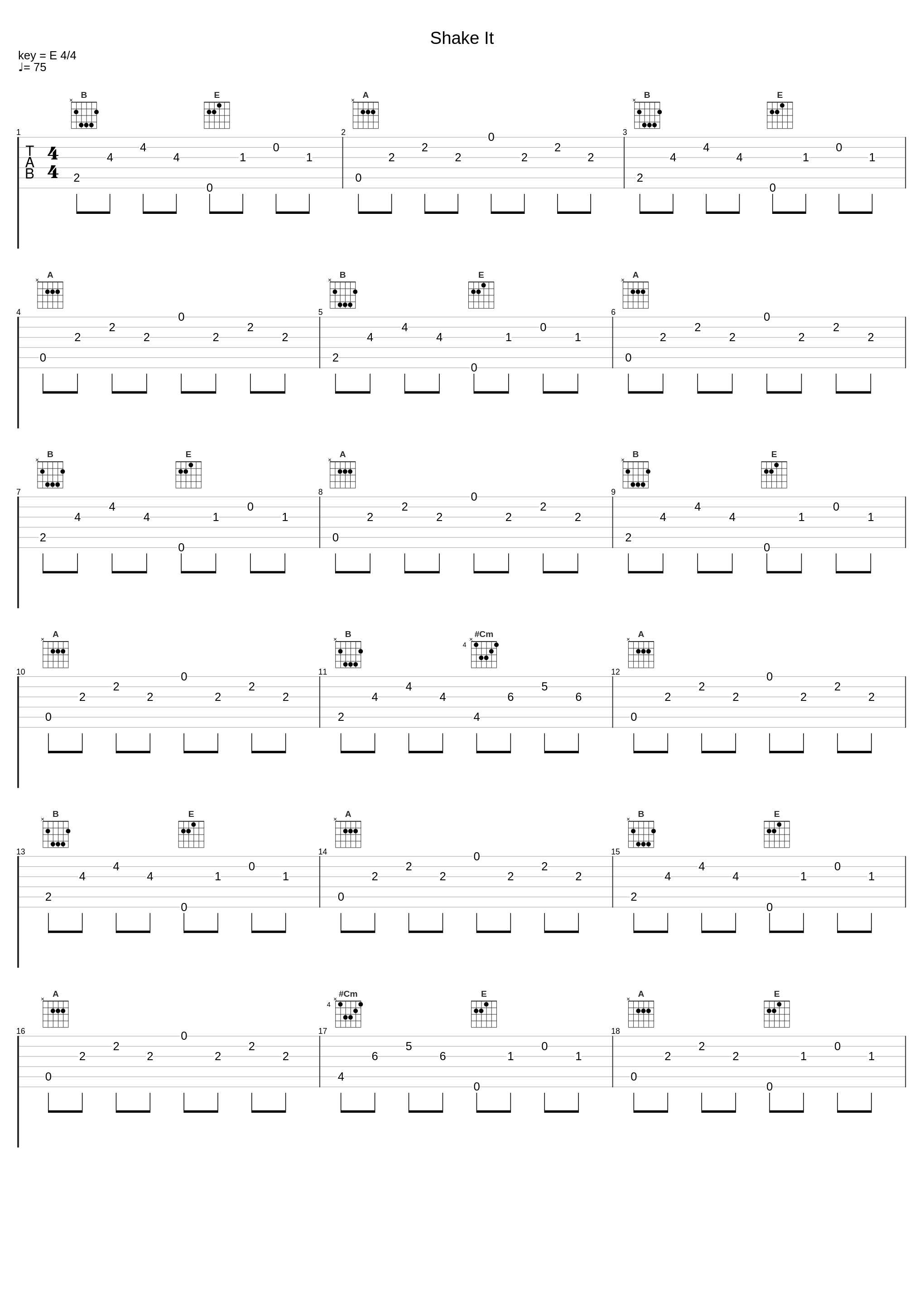 Shake It_Vitamin String Quartet_1