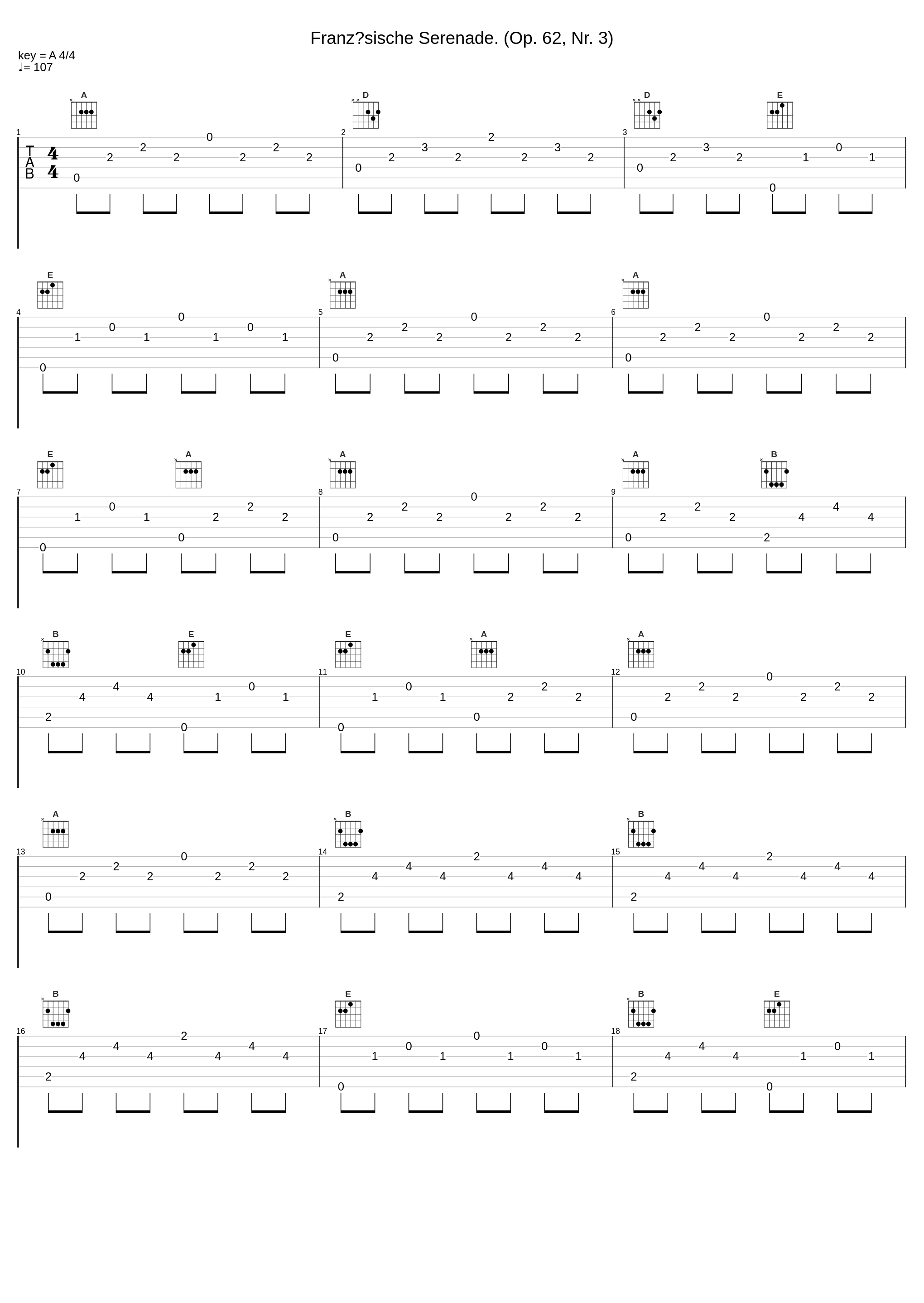 Französische Serenade. (Op. 62, Nr. 3)_Johan Bril,Edvard Grieg_1