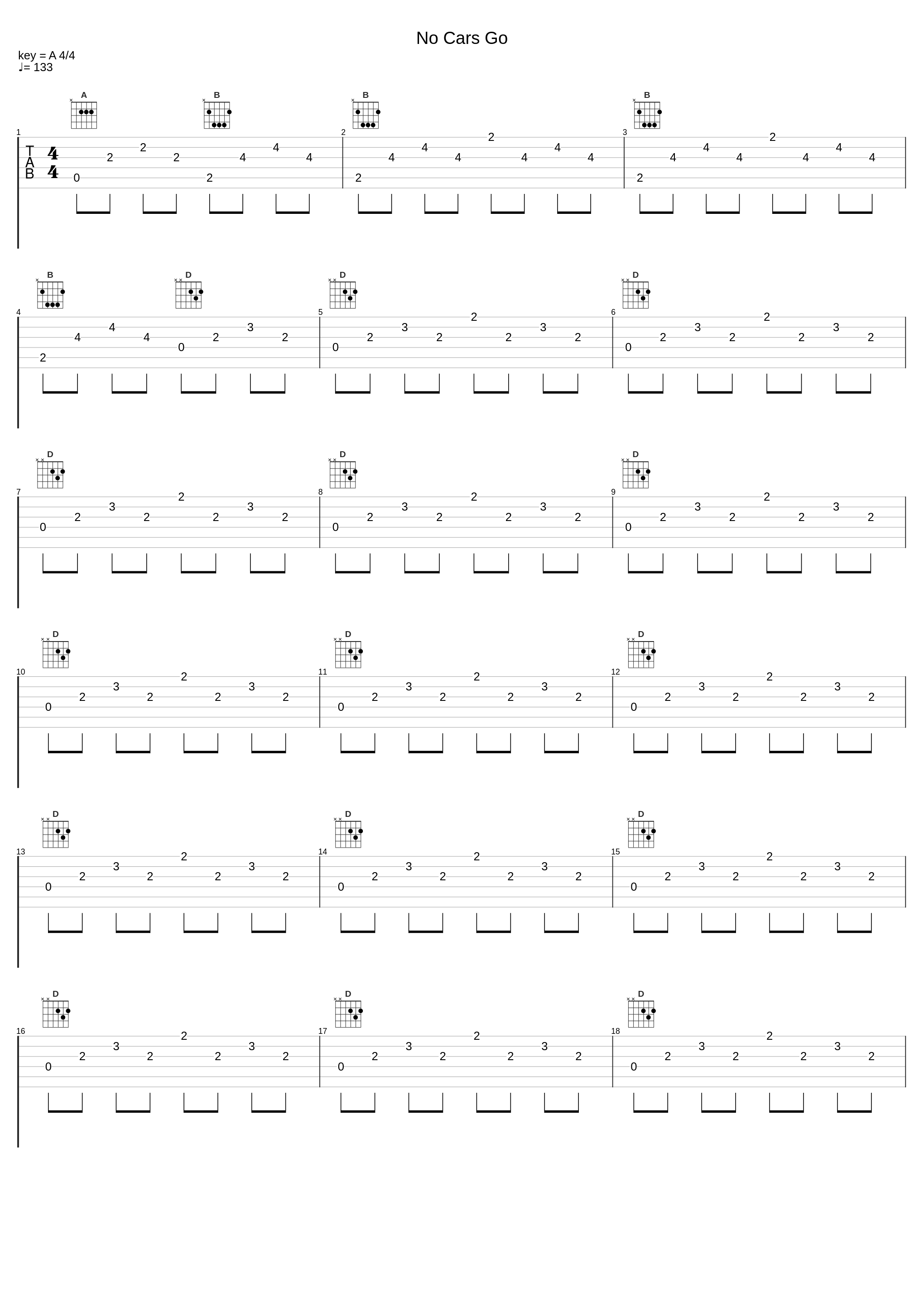 No Cars Go_Vitamin String Quartet_1