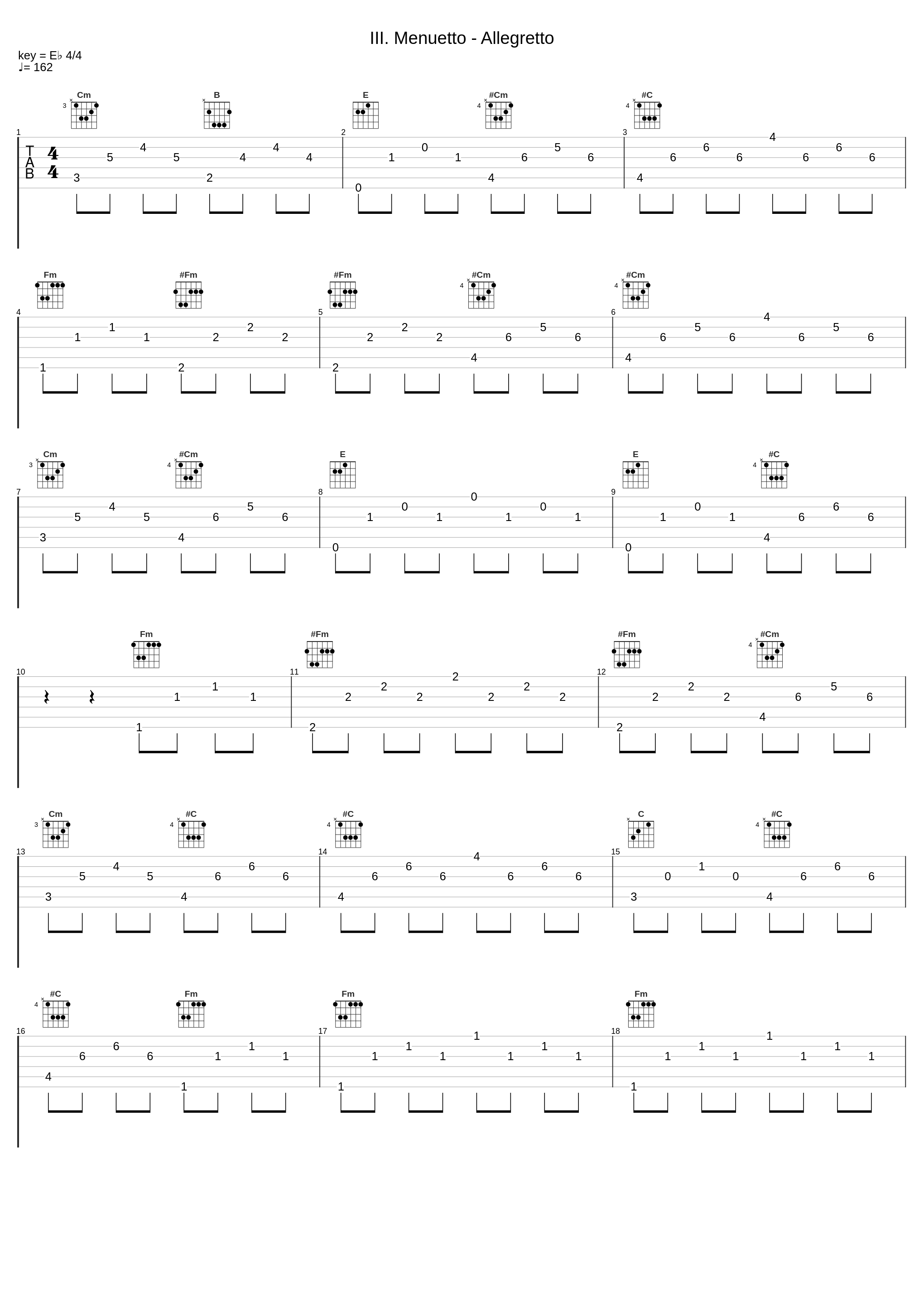 III. Menuetto - Allegretto_Rosé String Quartet_1