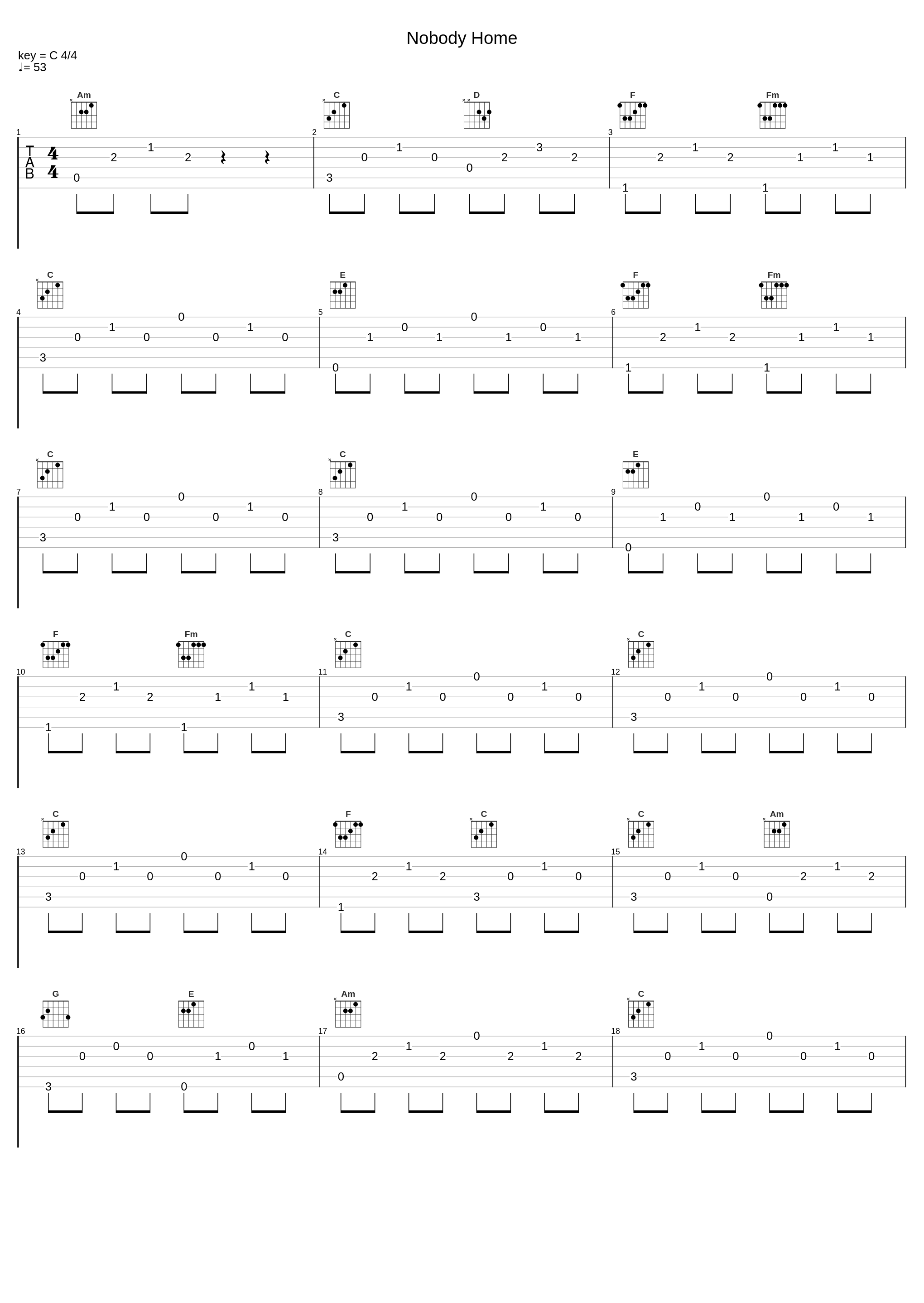 Nobody Home_Vitamin String Quartet_1