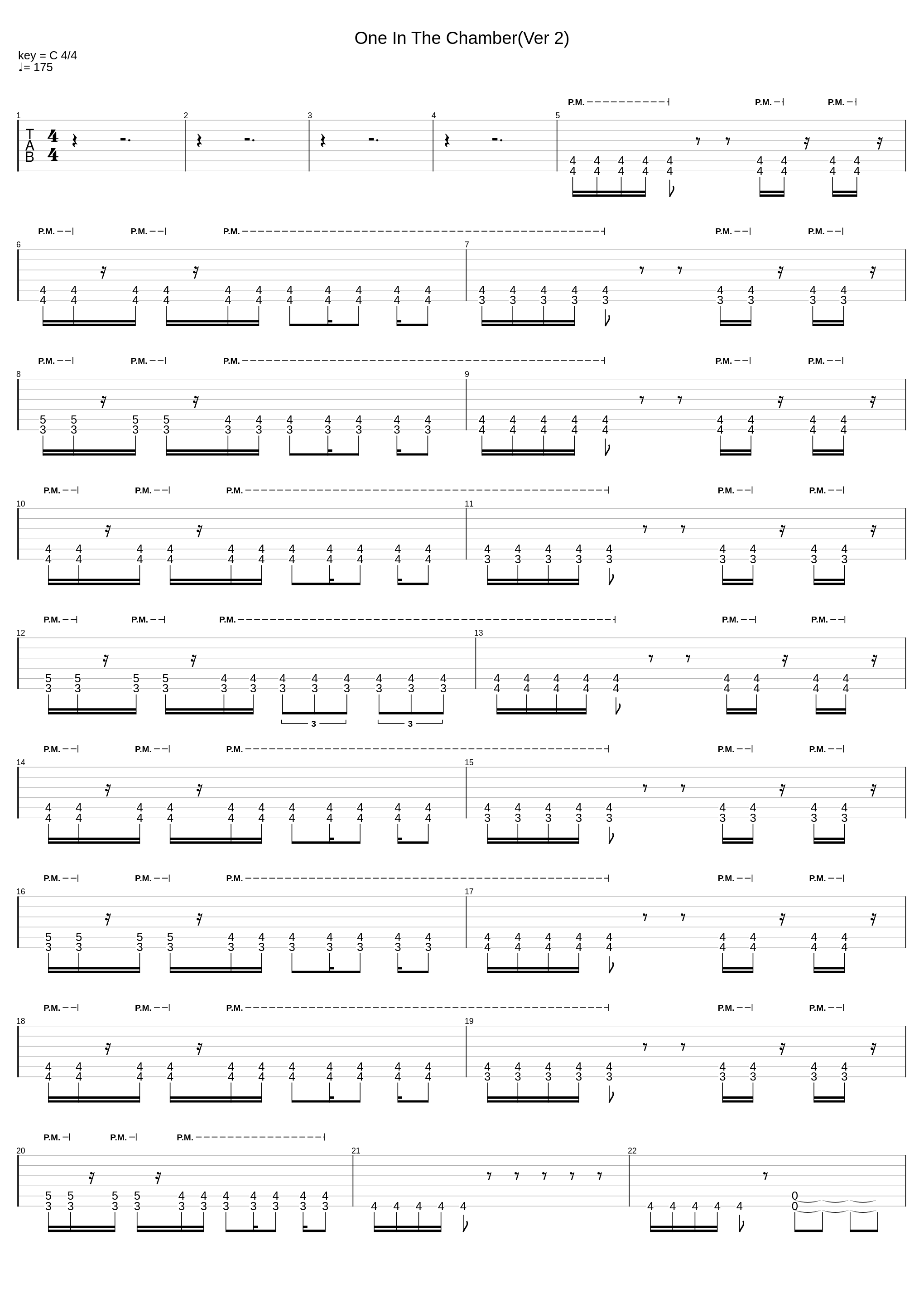 One In The Chamber(Ver 2)_Famous Last Words_1