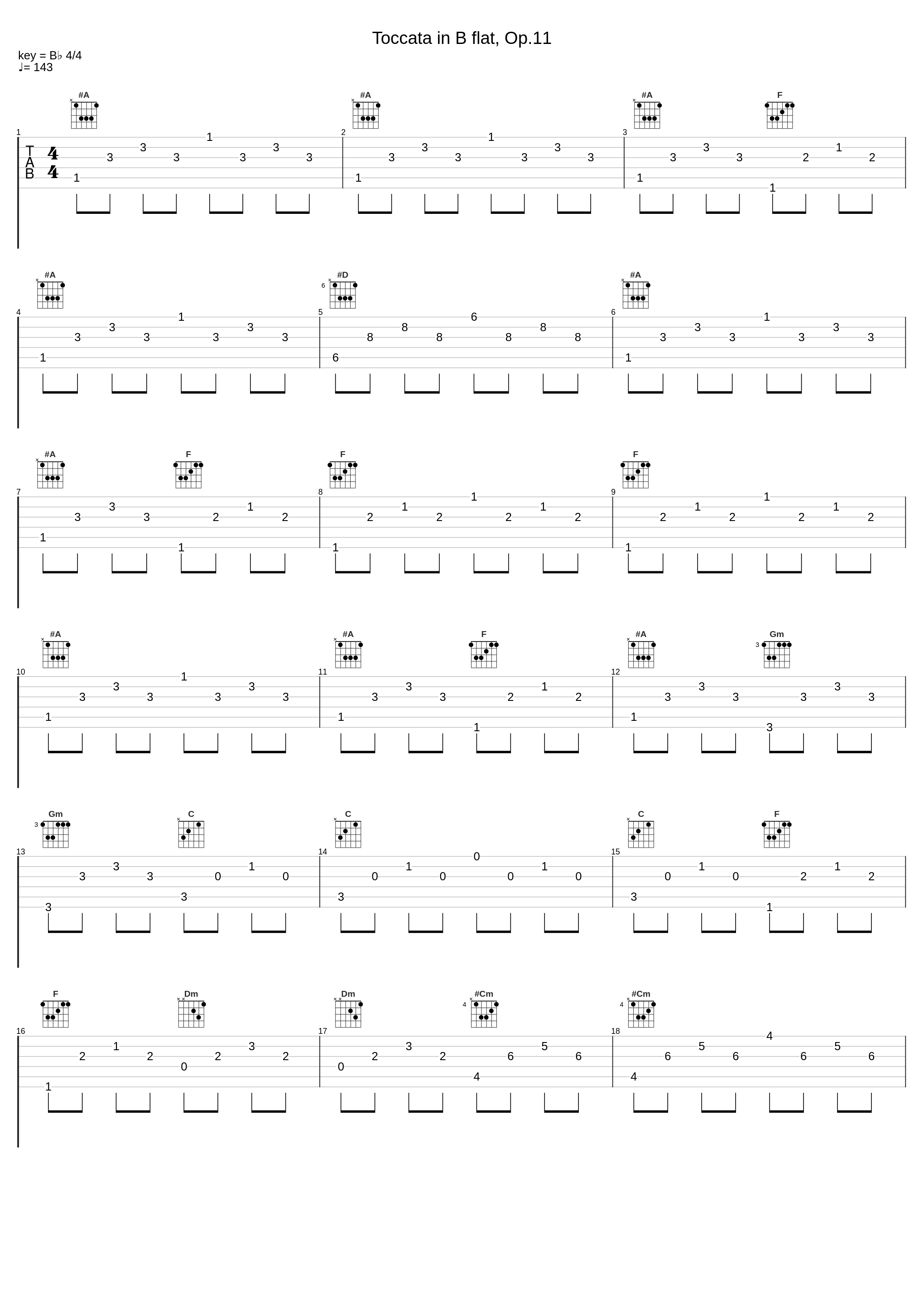 Toccata in B flat, Op.11_Pietro Spada,Muzio Clementi_1