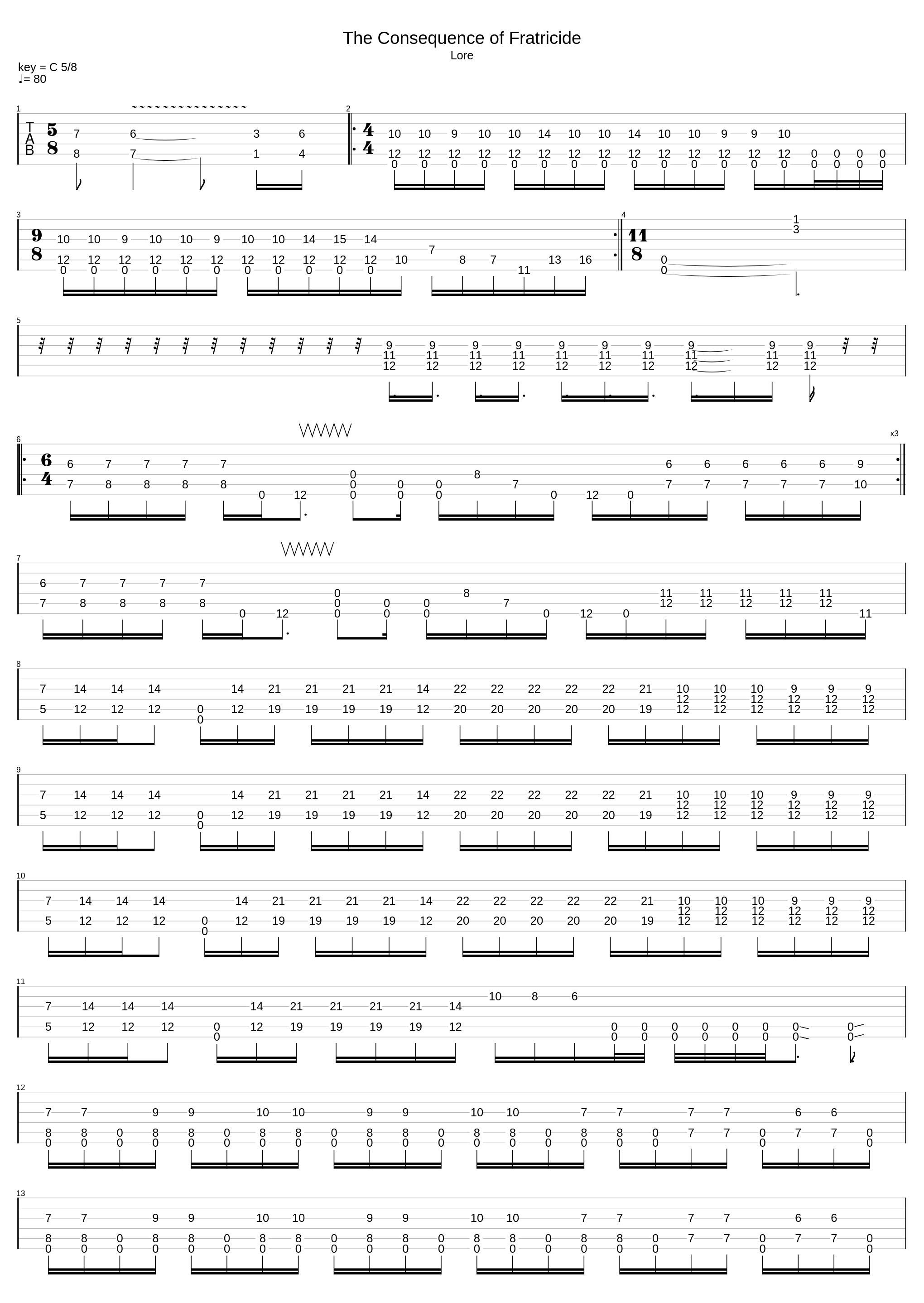 The Consequence Of Fratricide_Today I Caught The Plague_1