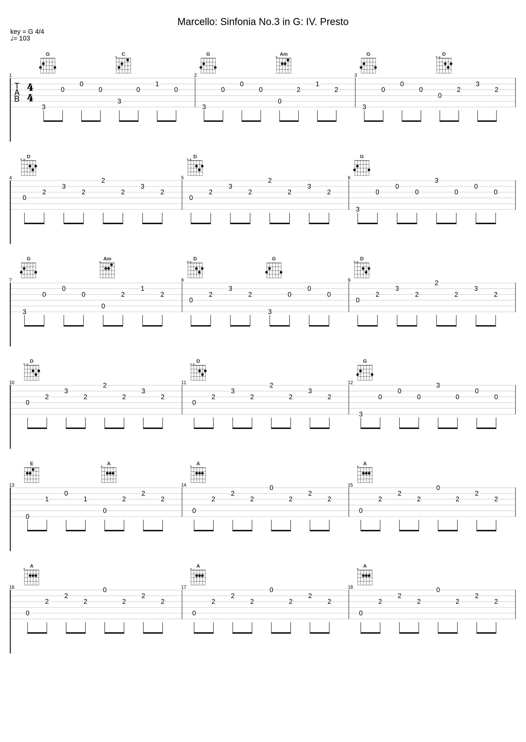 Marcello: Sinfonia No.3 in G: IV. Presto_I Solisti di Milano,Angelo Ephrikian_1