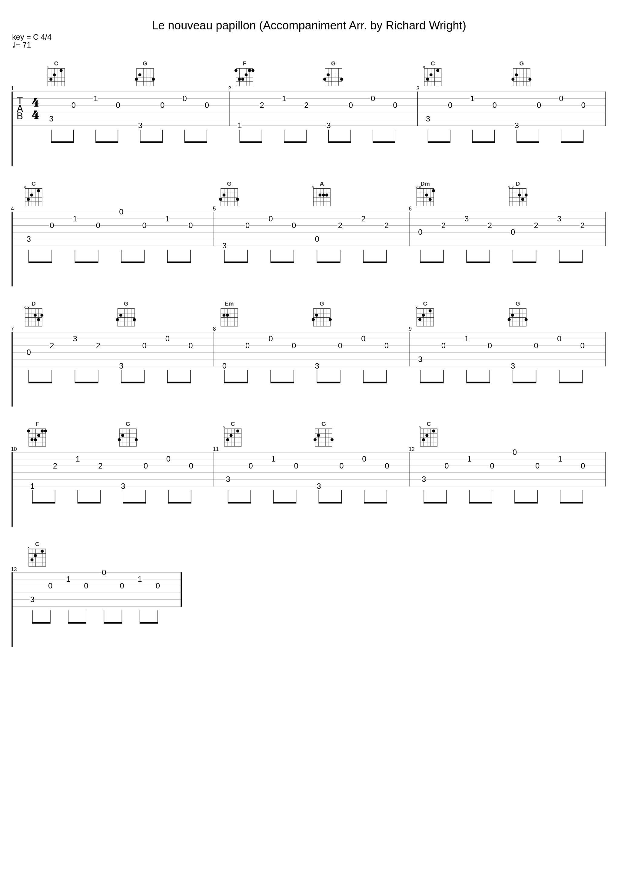 Le nouveau papillon (Accompaniment Arr. by Richard Wright)_ABRSM,Matteo Carcassi_1