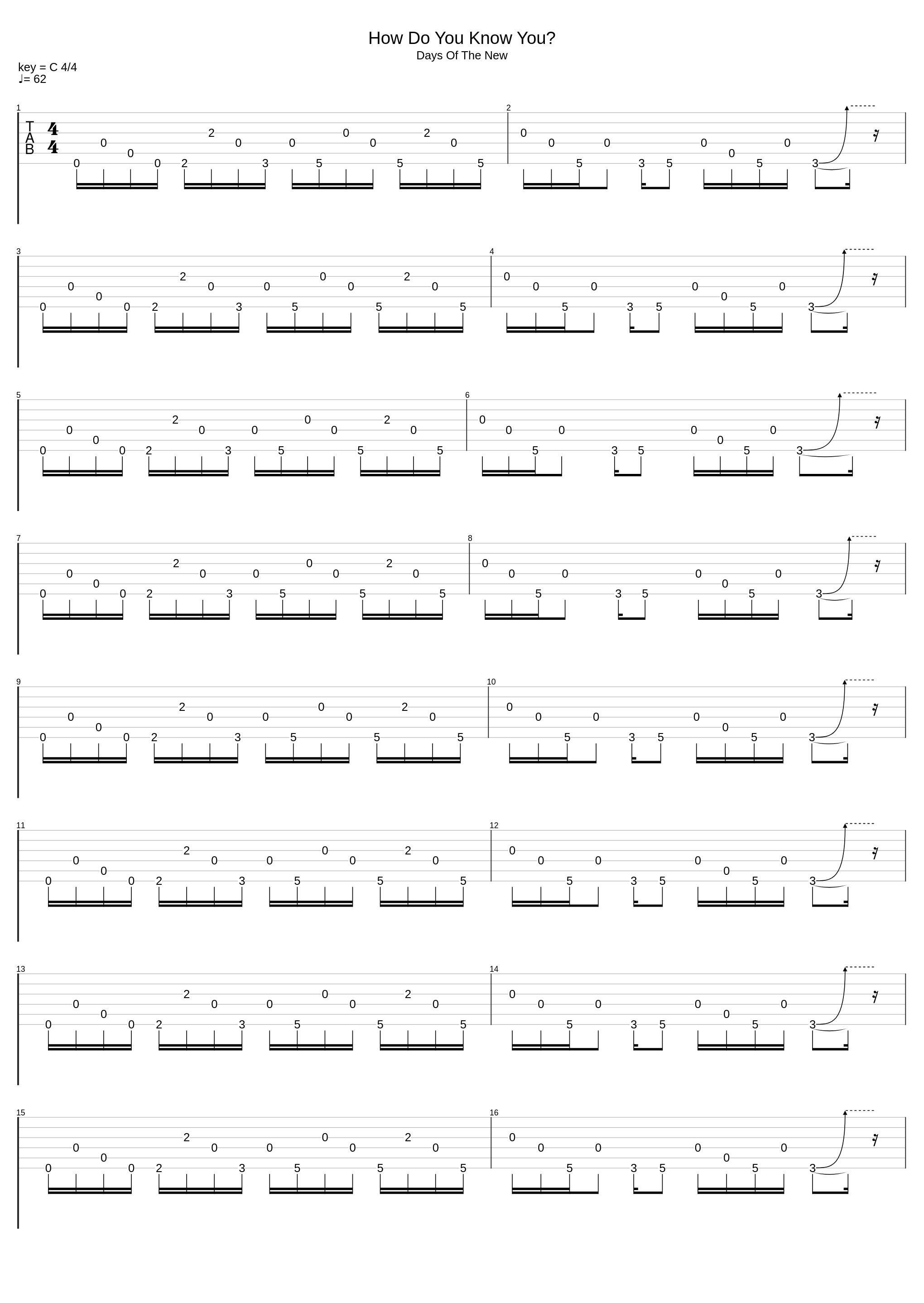 How Do You Know You_Days Of The New_1