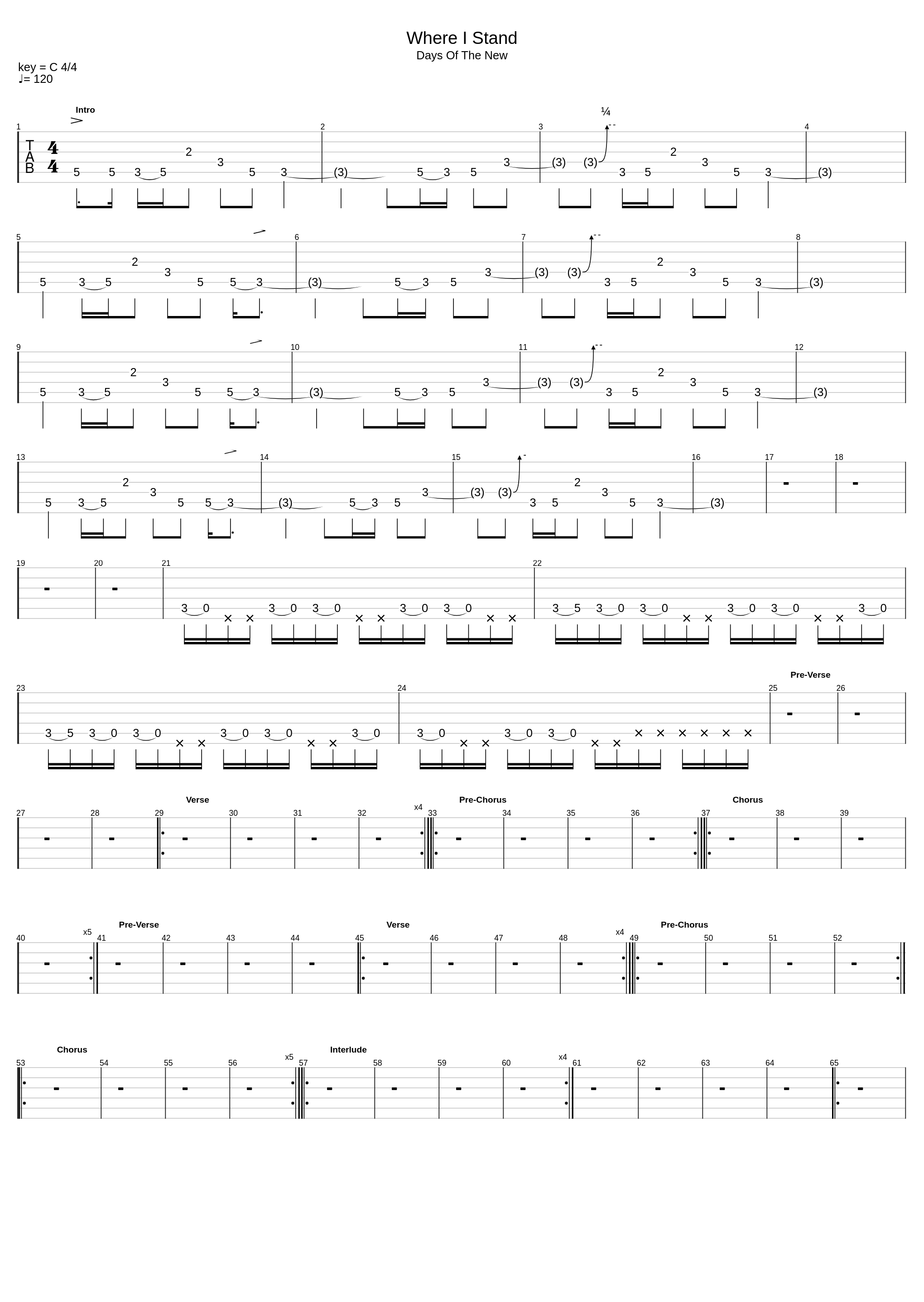 Where I Stand_Days Of The New_1