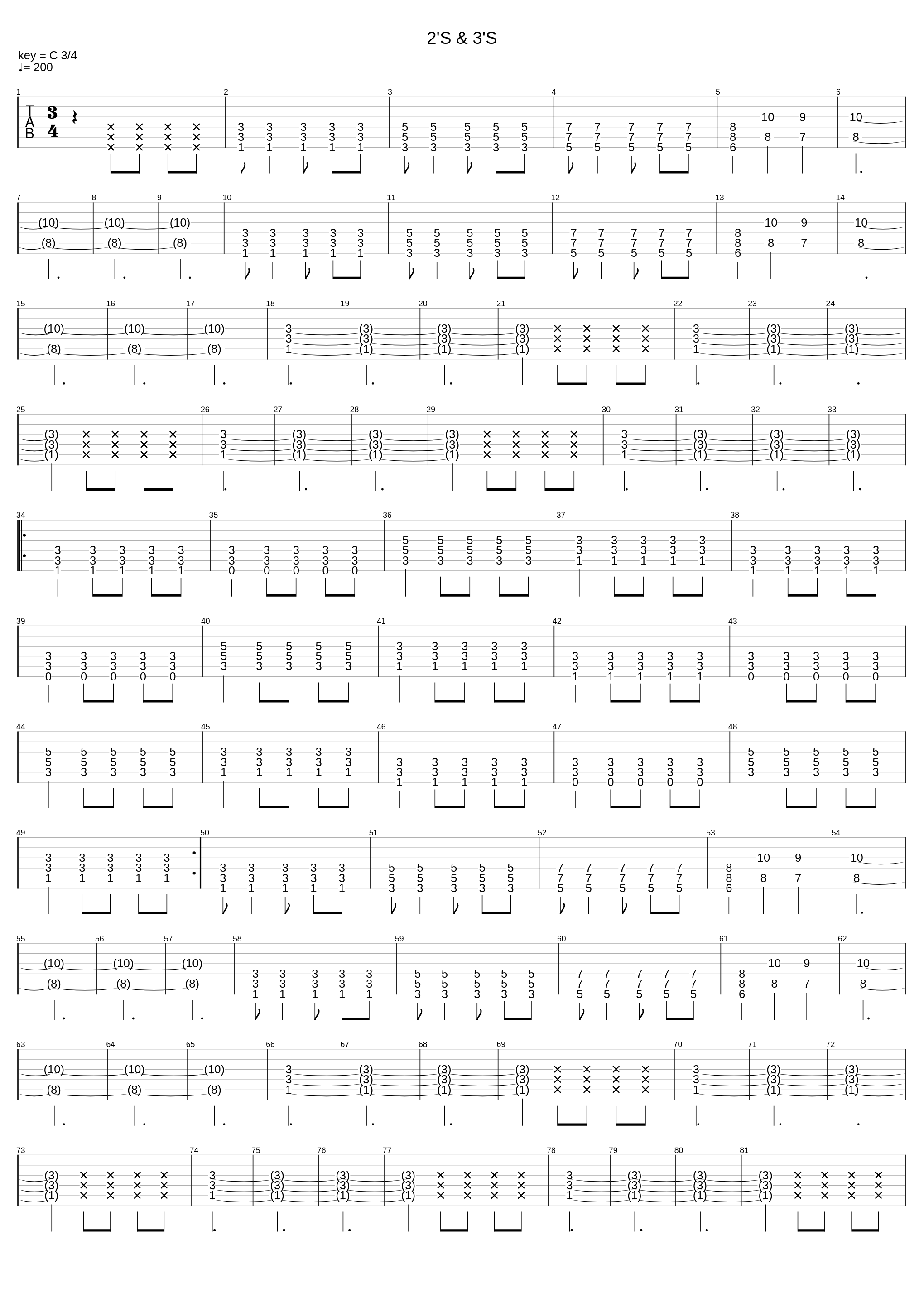 2'S & 3'S_New Found Glory_1