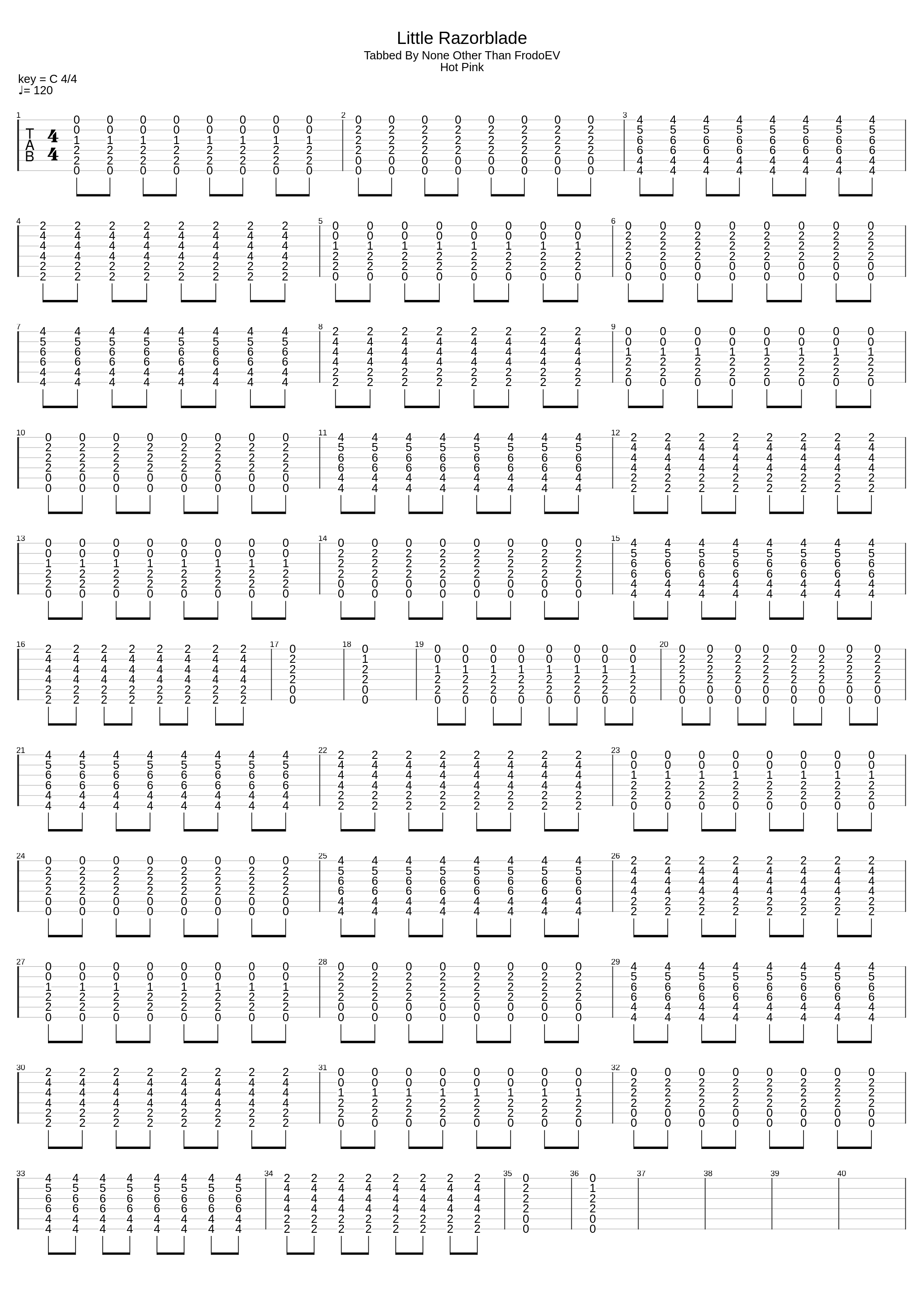 Little Razorblade_The Pink Spiders_1