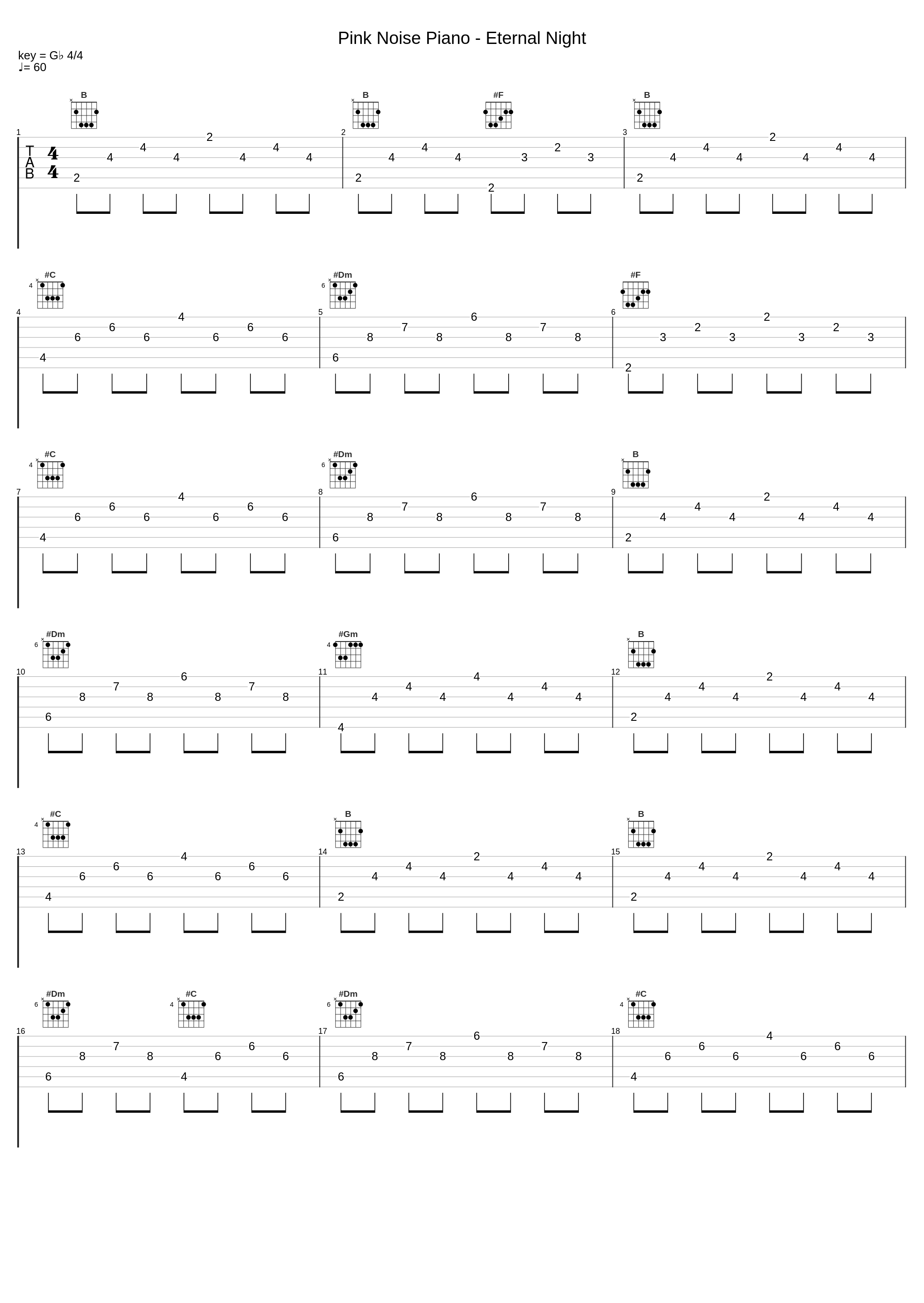 Pink Noise Piano - Eternal Night_Sleep Music,Pink Noise,Deep Sleep Pink Noises_1