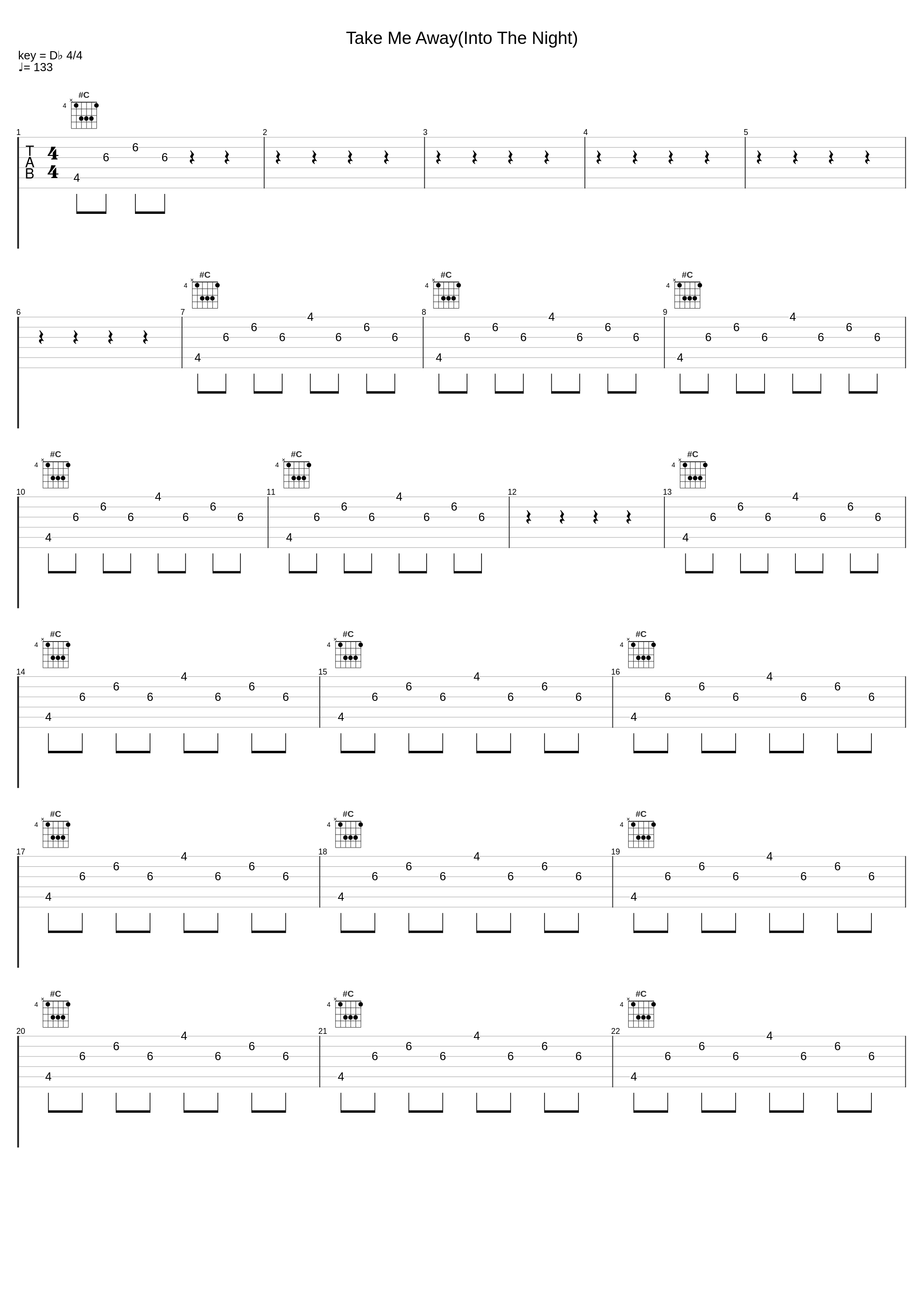 Take Me Away(Into The Night)_4 Strings_1