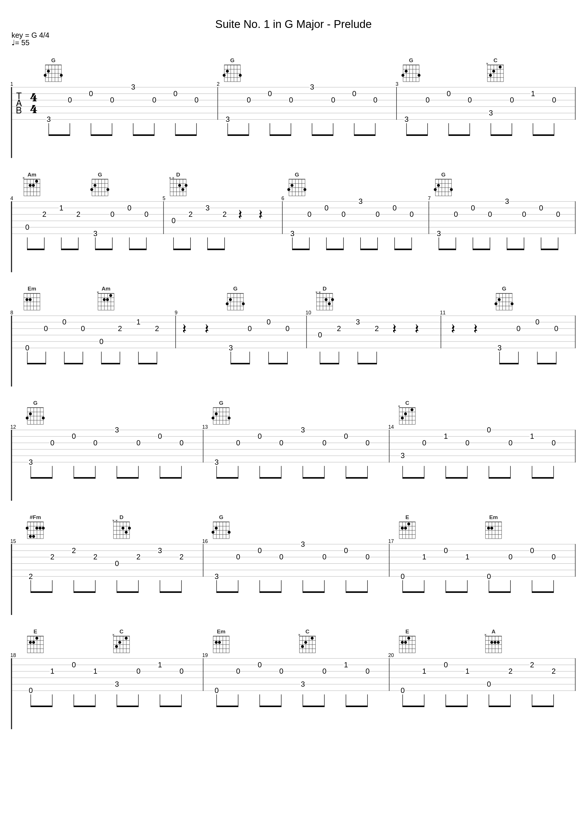 Suite No. 1 in G Major - Prelude_Audiomachine_1