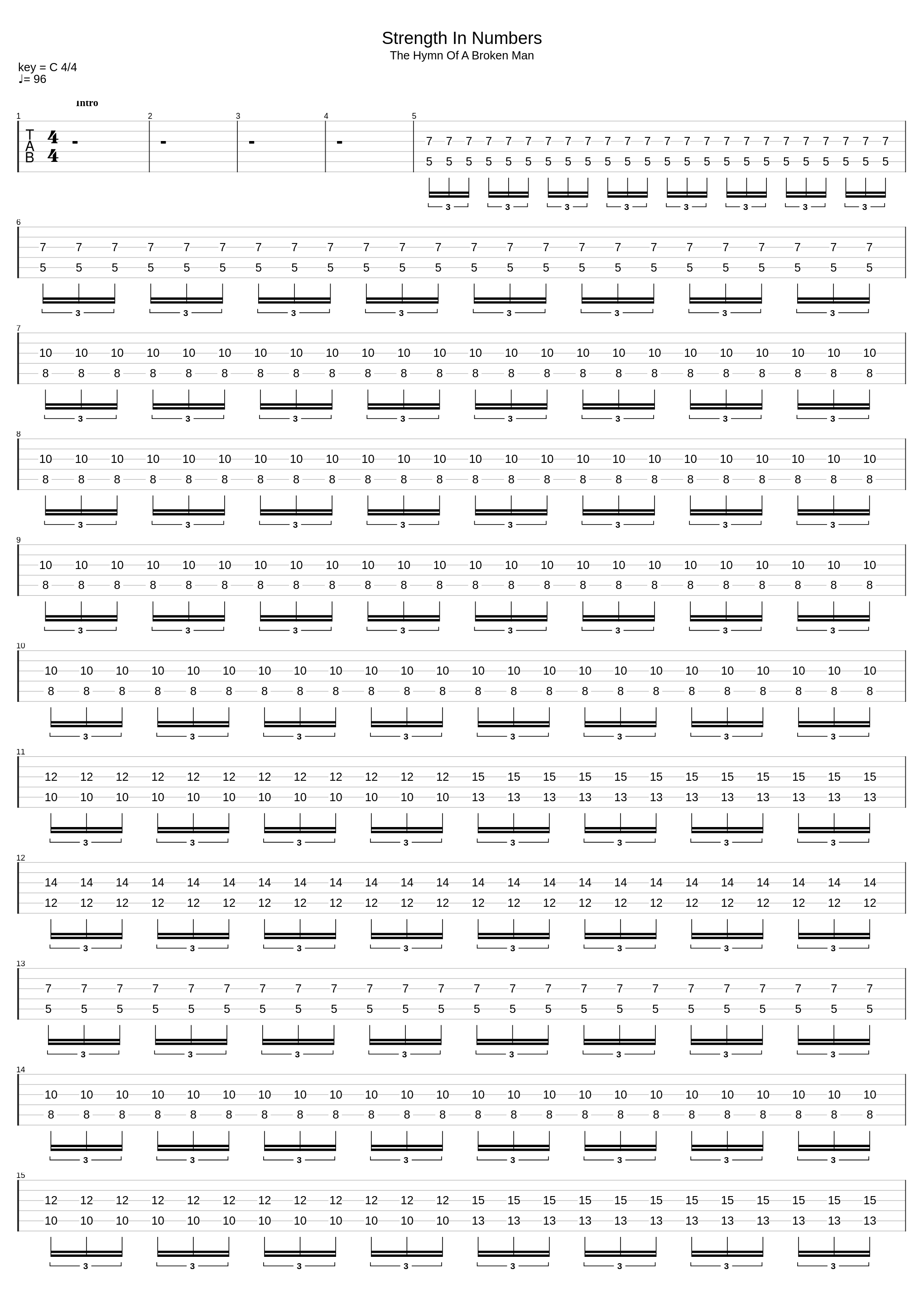 Strength In Numbers_Times Of Grace_1