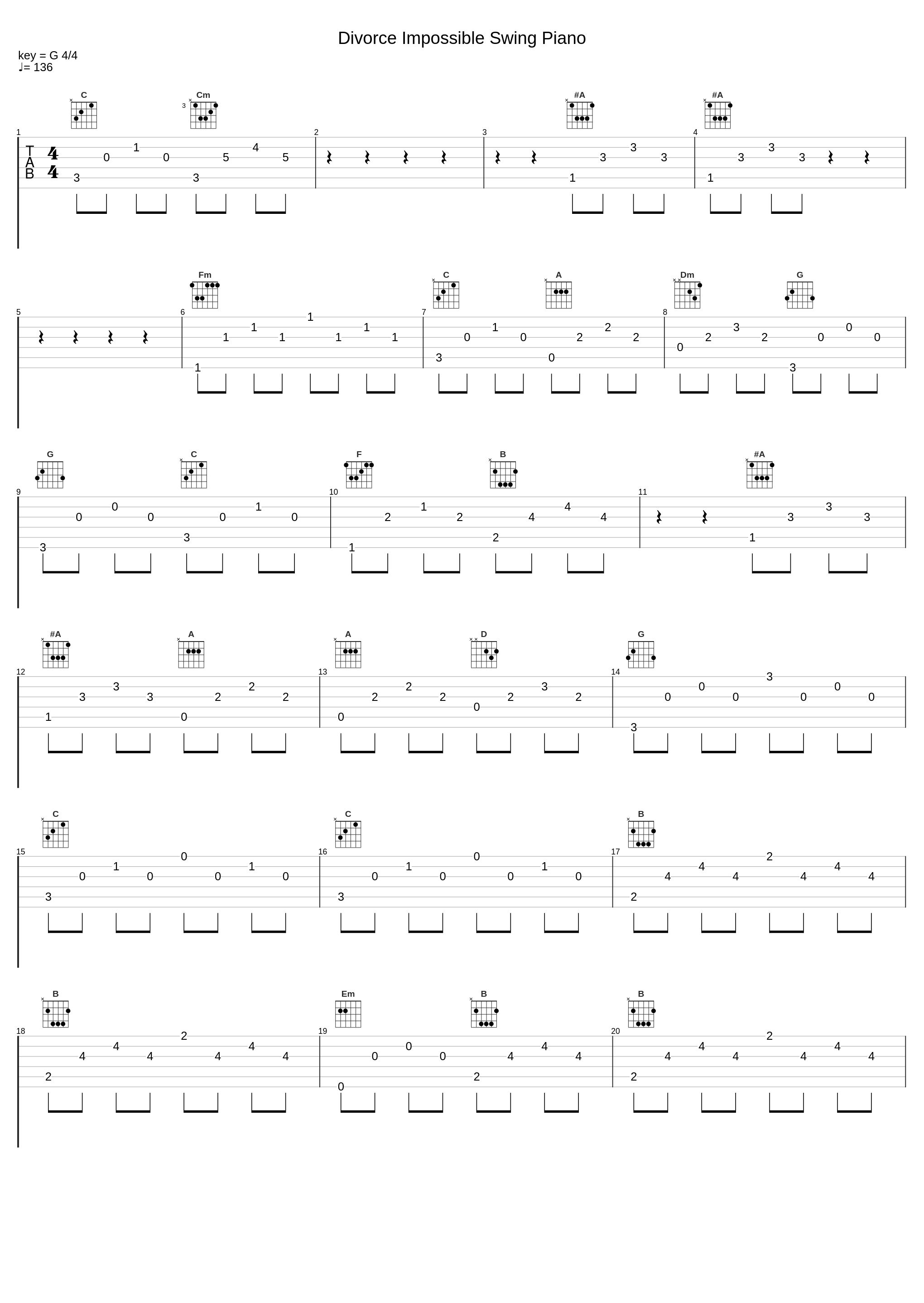 Divorce Impossible Swing Piano_瀬川英史_1