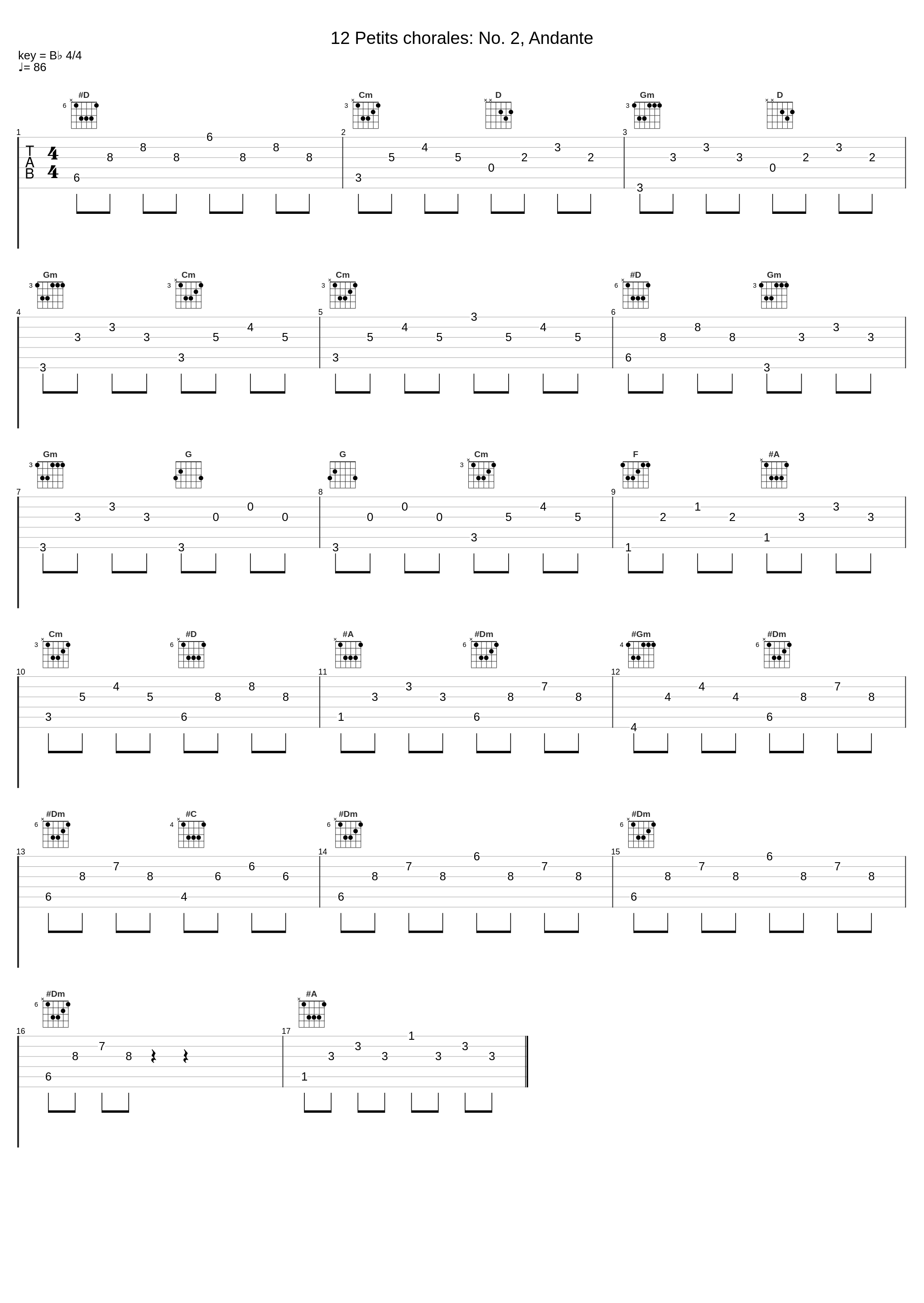 12 Petits chorales: No. 2, Andante_Erik Satie,Stéphane Blet_1