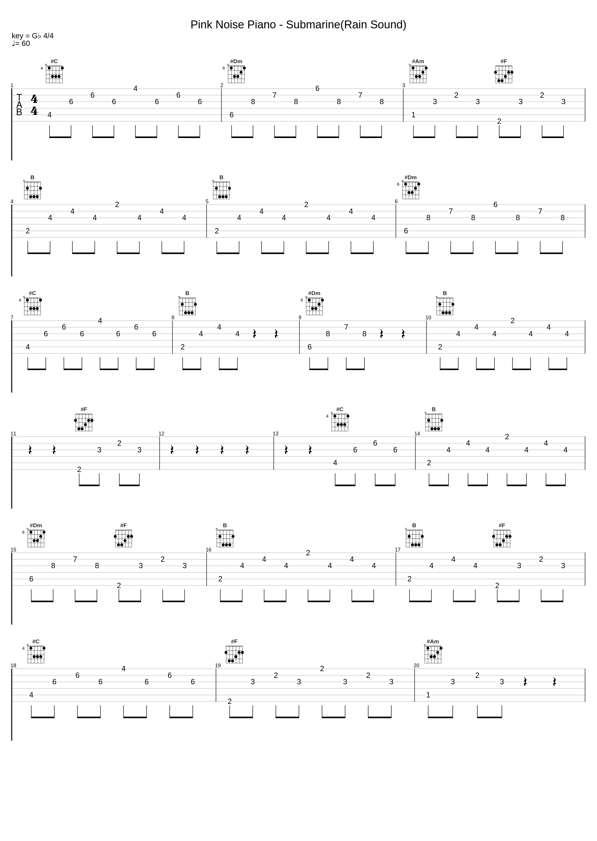 Pink Noise Piano - Submarine(Rain Sound)_Deep Sleep Pink Noises,Sleep Music,Pink Noise_1