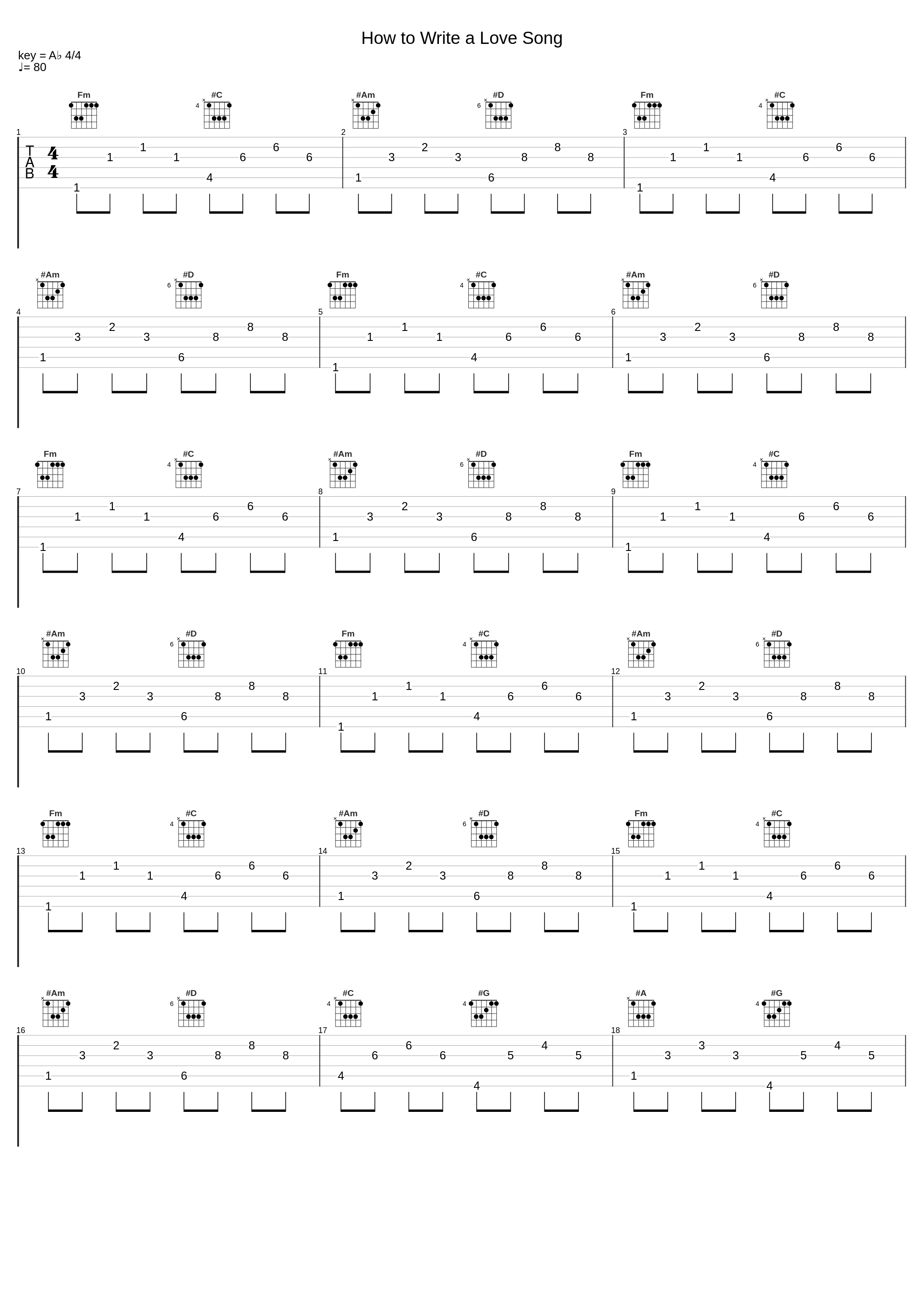 How to Write a Love Song_The Axis of Awesome_1