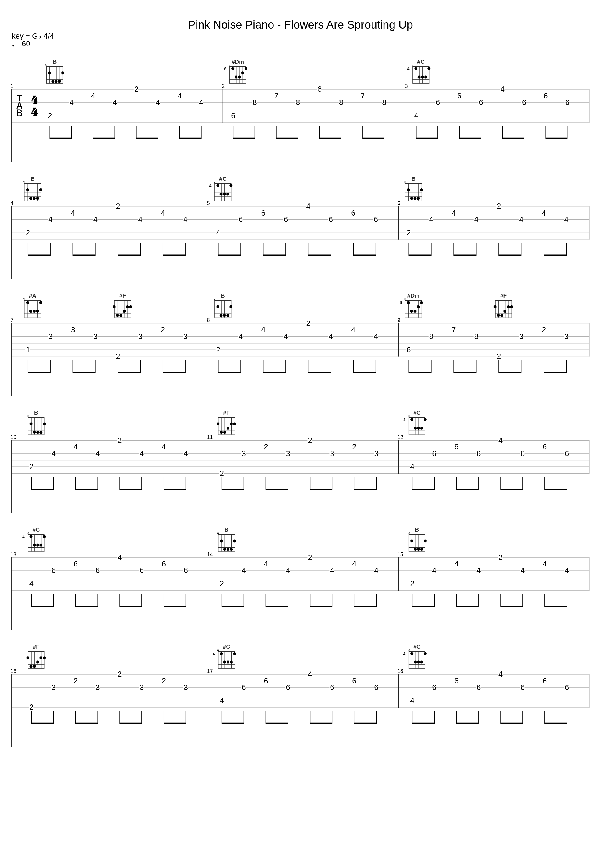 Pink Noise Piano - Flowers Are Sprouting Up_Sleep Music,Deep Sleep Pink Noises,Pink Noise_1