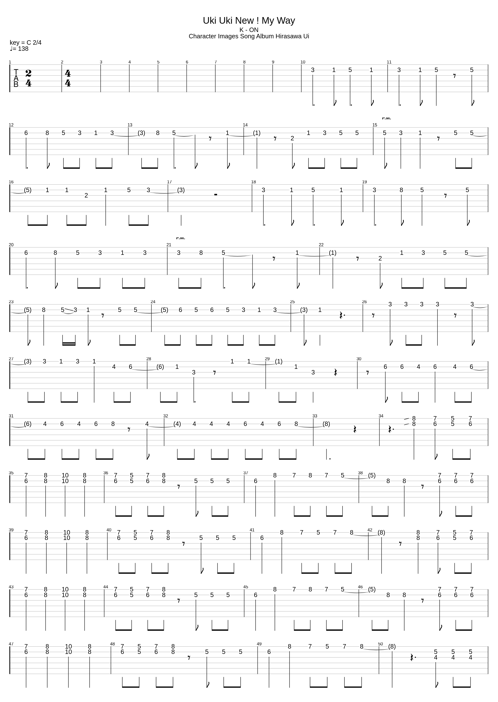 Uki Uki New My Way_K-On!!_1