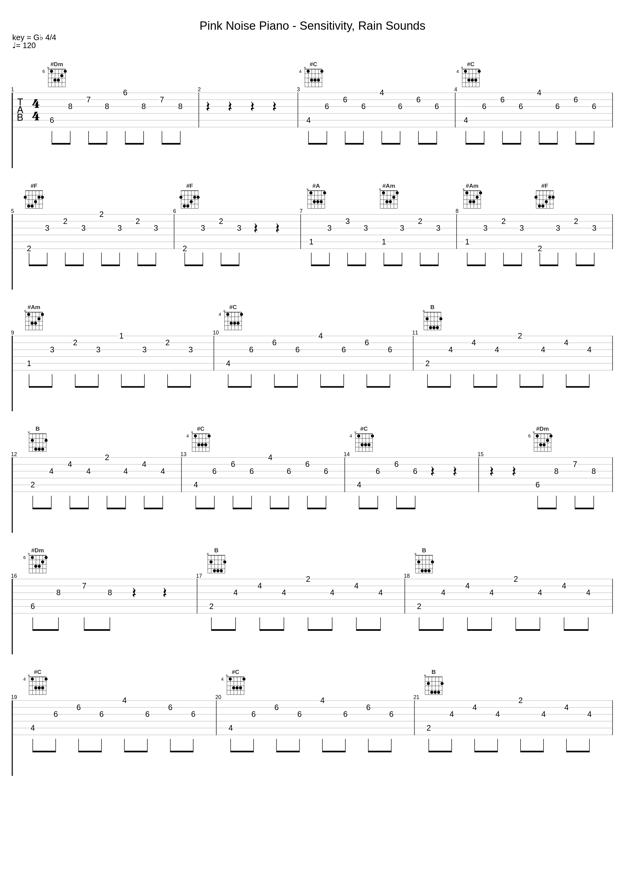 Pink Noise Piano - Sensitivity, Rain Sounds_Sleep Music,Pink Noise,Deep Sleep Pink Noises_1