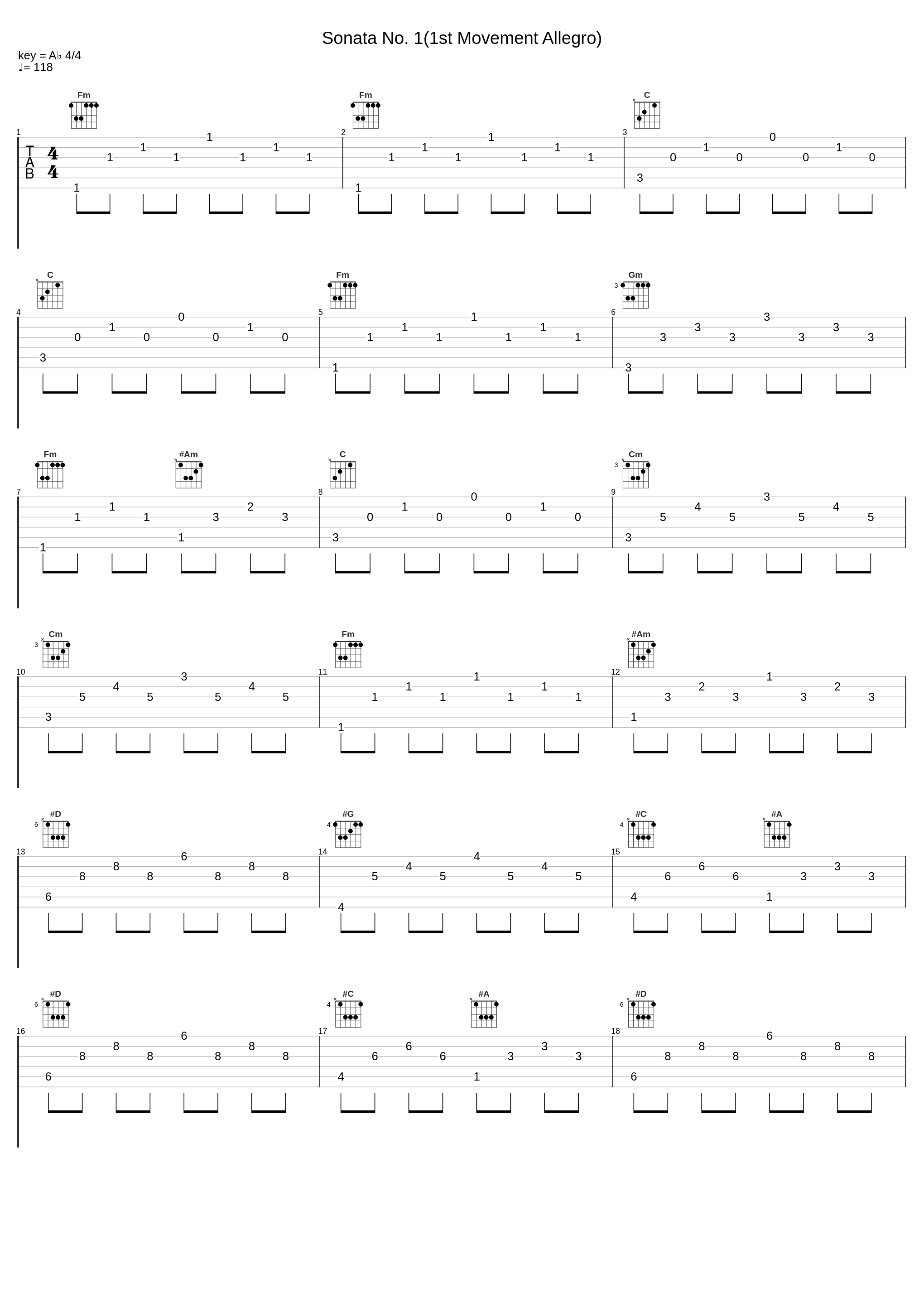 Sonata No. 1(1st Movement Allegro)_Ludwig van Beethoven,Nologo_1