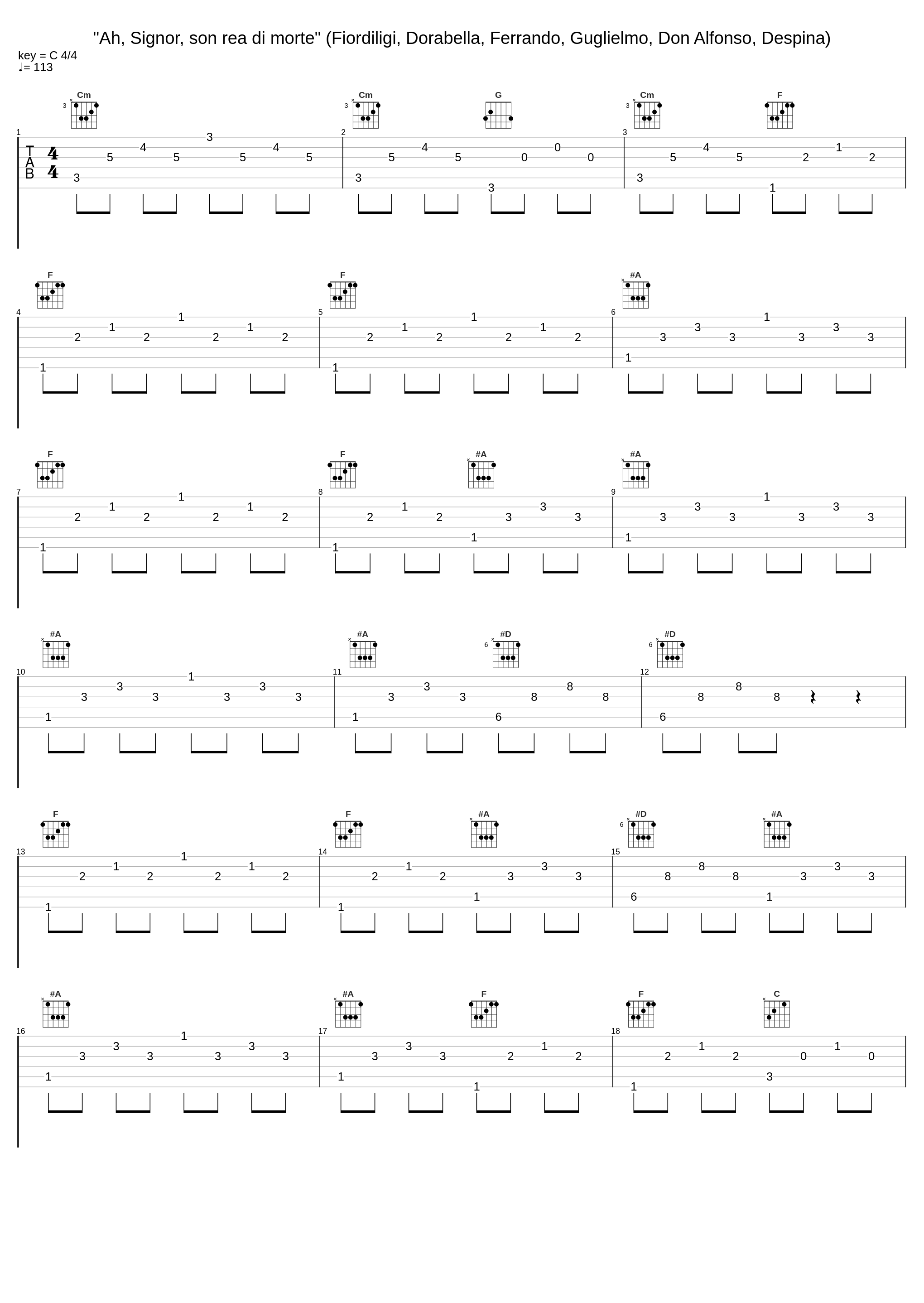 "Ah, Signor, son rea di morte" (Fiordiligi, Dorabella, Ferrando, Guglielmo, Don Alfonso, Despina)_Alfredo Kraus,Giuseppe Taddei,Walter Berry,Elisabeth Schwarzkopf,Christa Ludwig,Hanny Steffek,Philharmonia Orchestra,Karl Böhm,Heinrich Schmidt_1