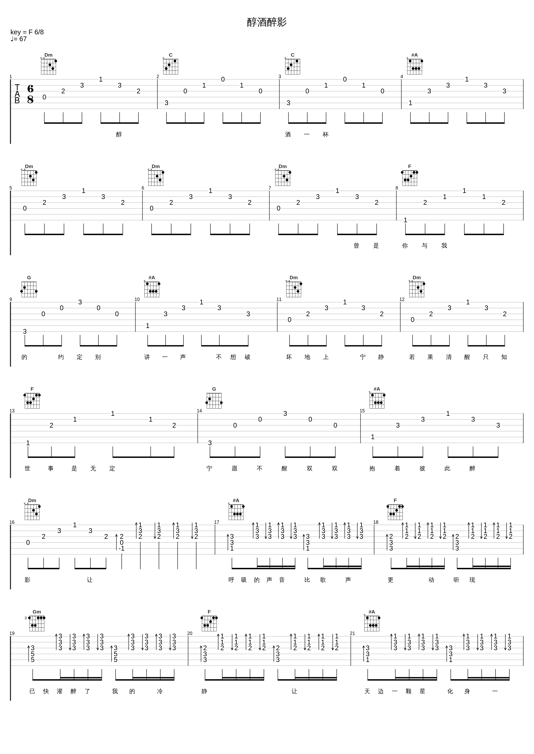 醇酒醉影_陈洁仪,张学友_1