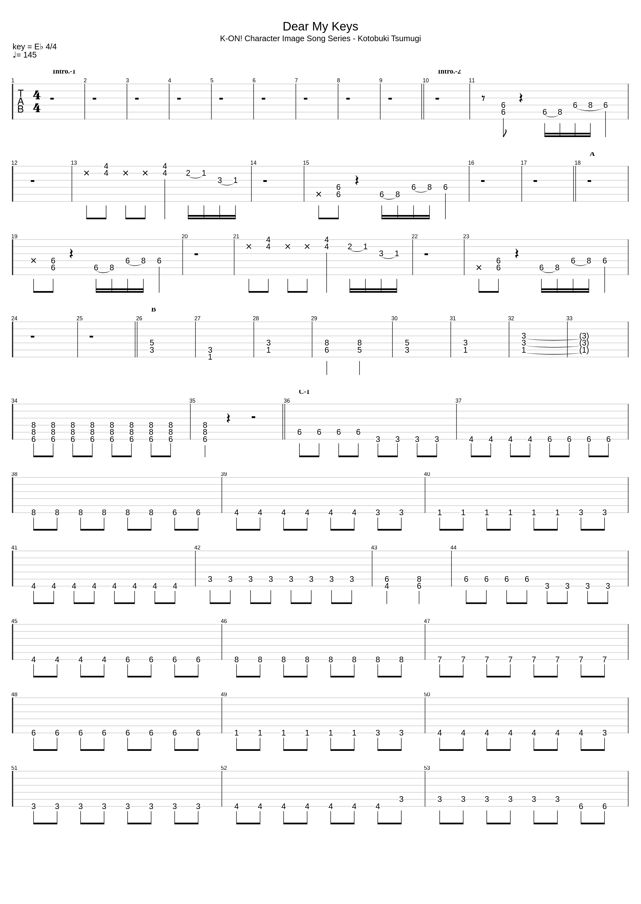 Dear My Keys!_K-On!!_1