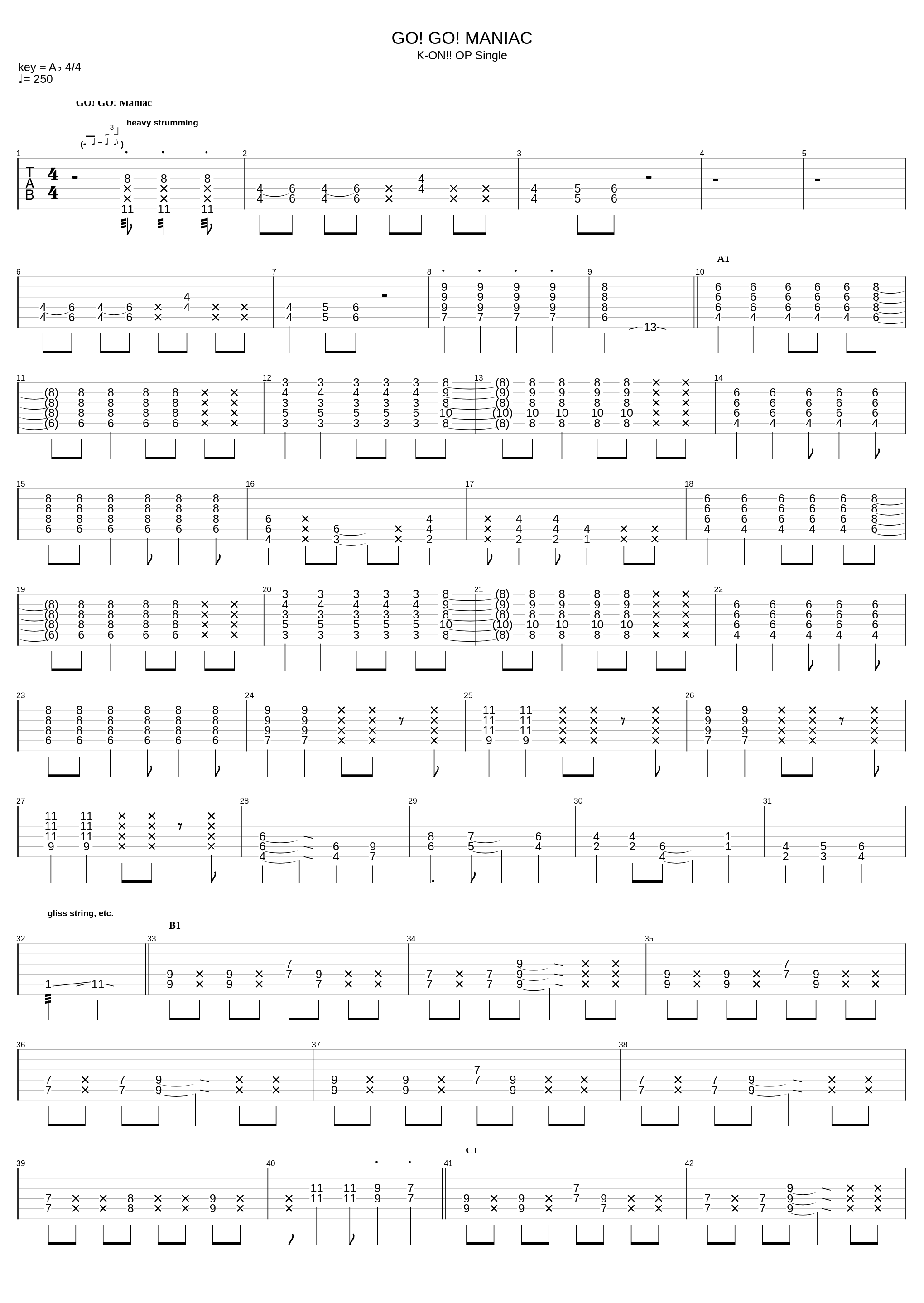 Go Go Maniac And Genius_K-On!!_1