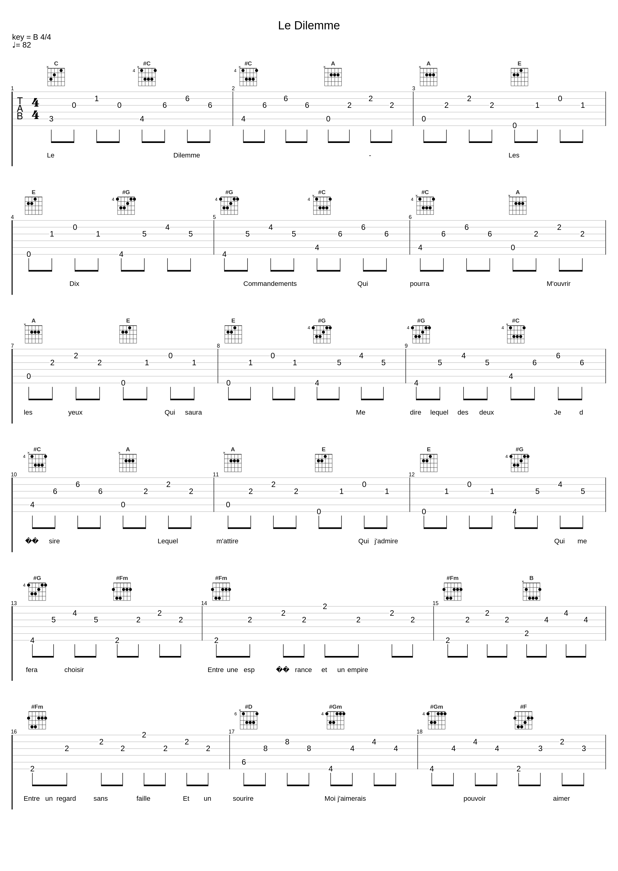 Le Dilemme_Les Dix Commandements_1