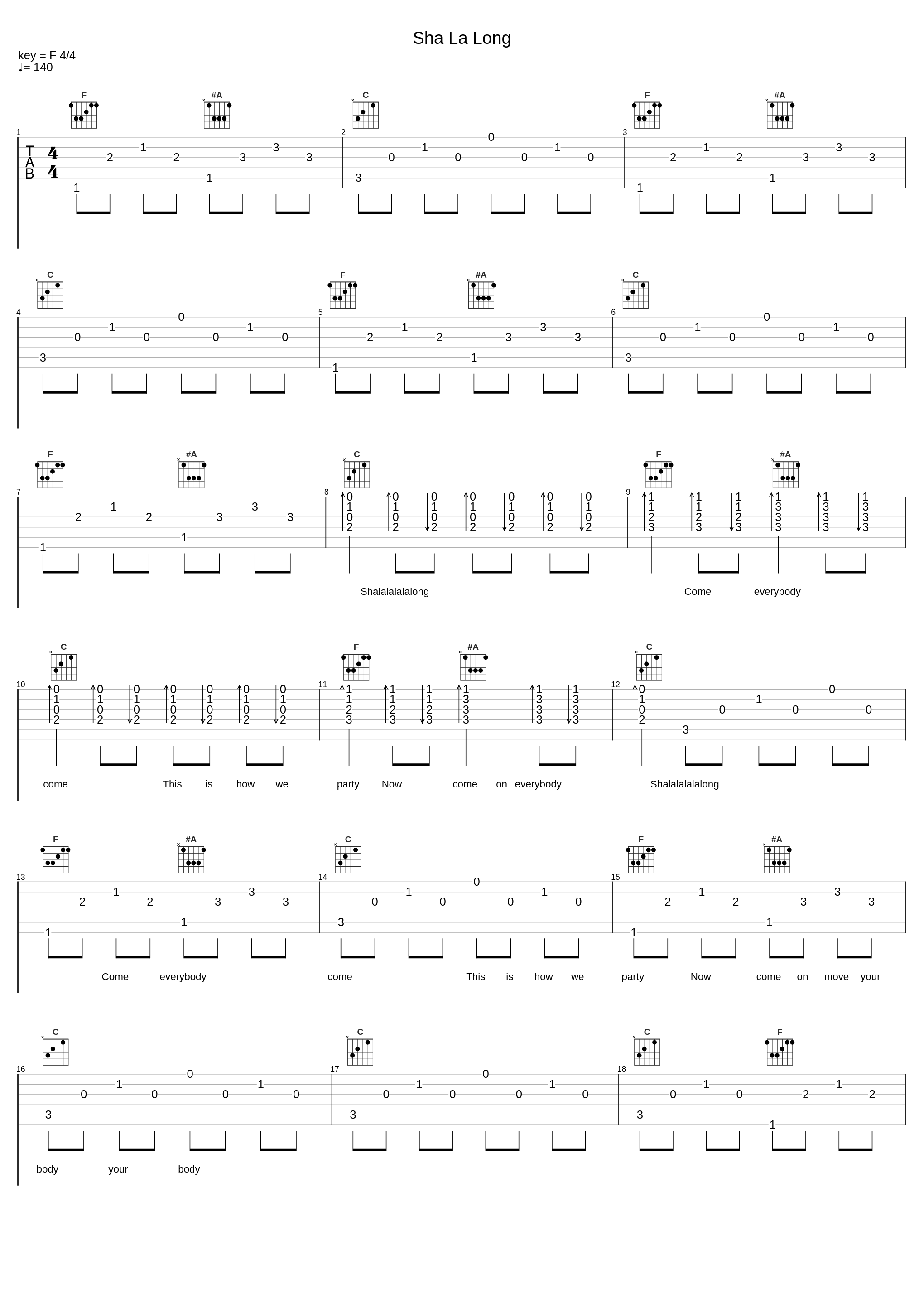 Sha La Long_Solid Base_1