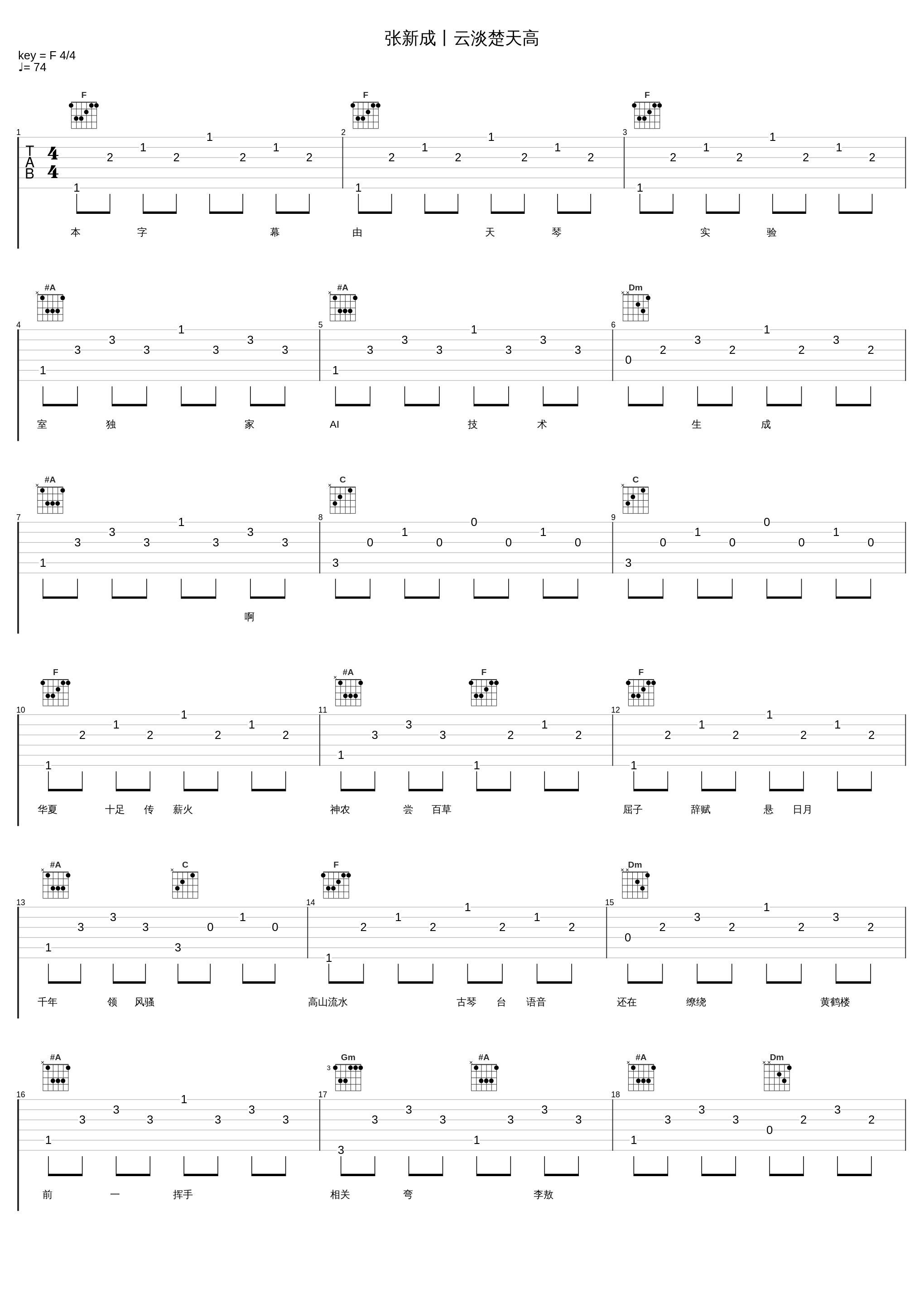 张新成丨云淡楚天高_张新成_1