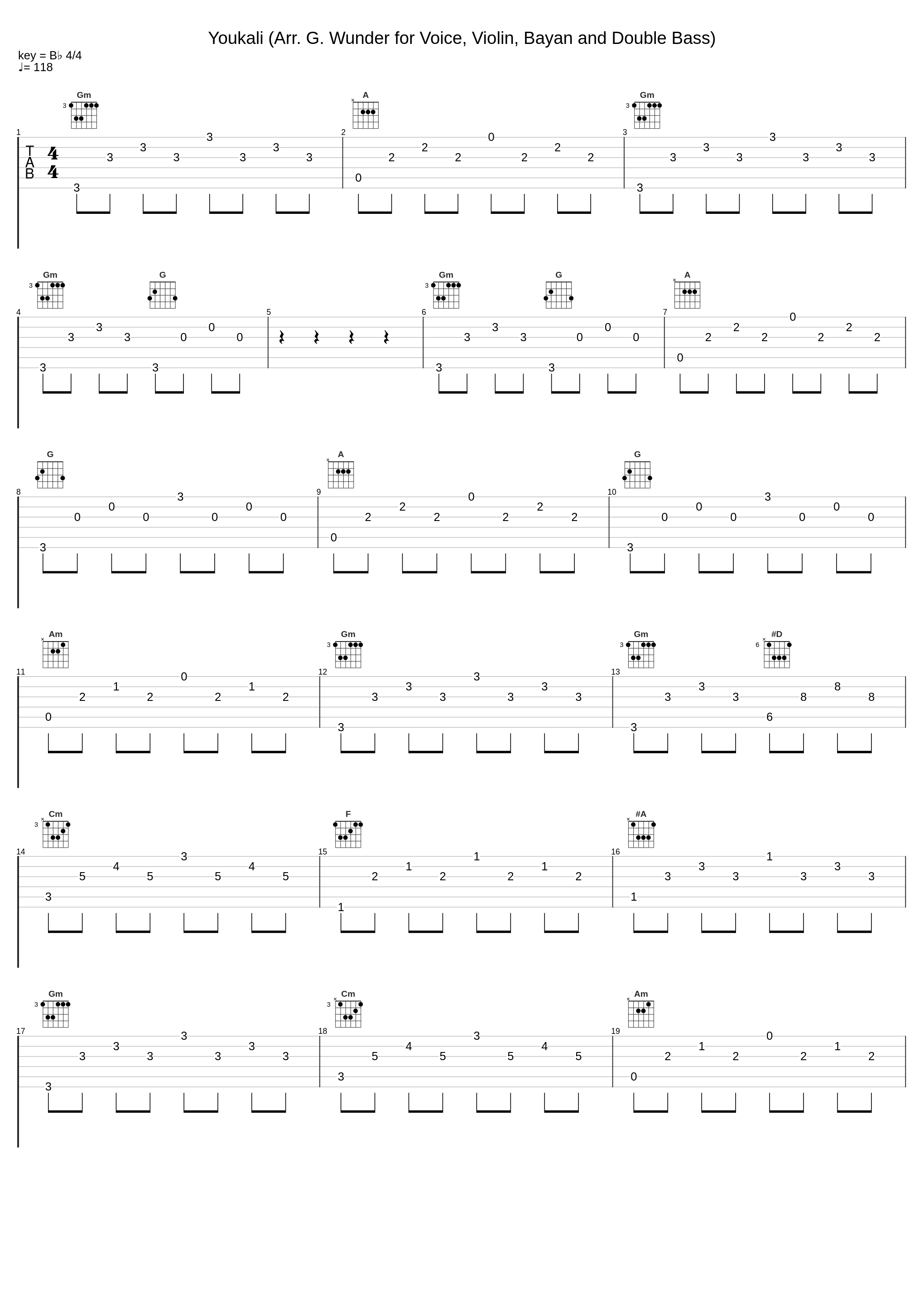 Youkali (Arr. G. Wunder for Voice, Violin, Bayan and Double Bass)_Nina Proll_1