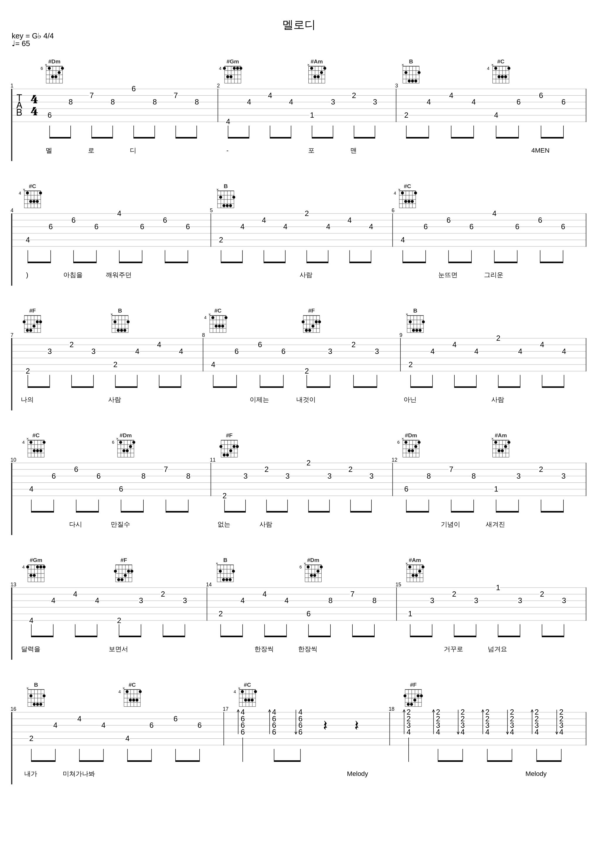 멜로디_포맨 (4MEN)_1