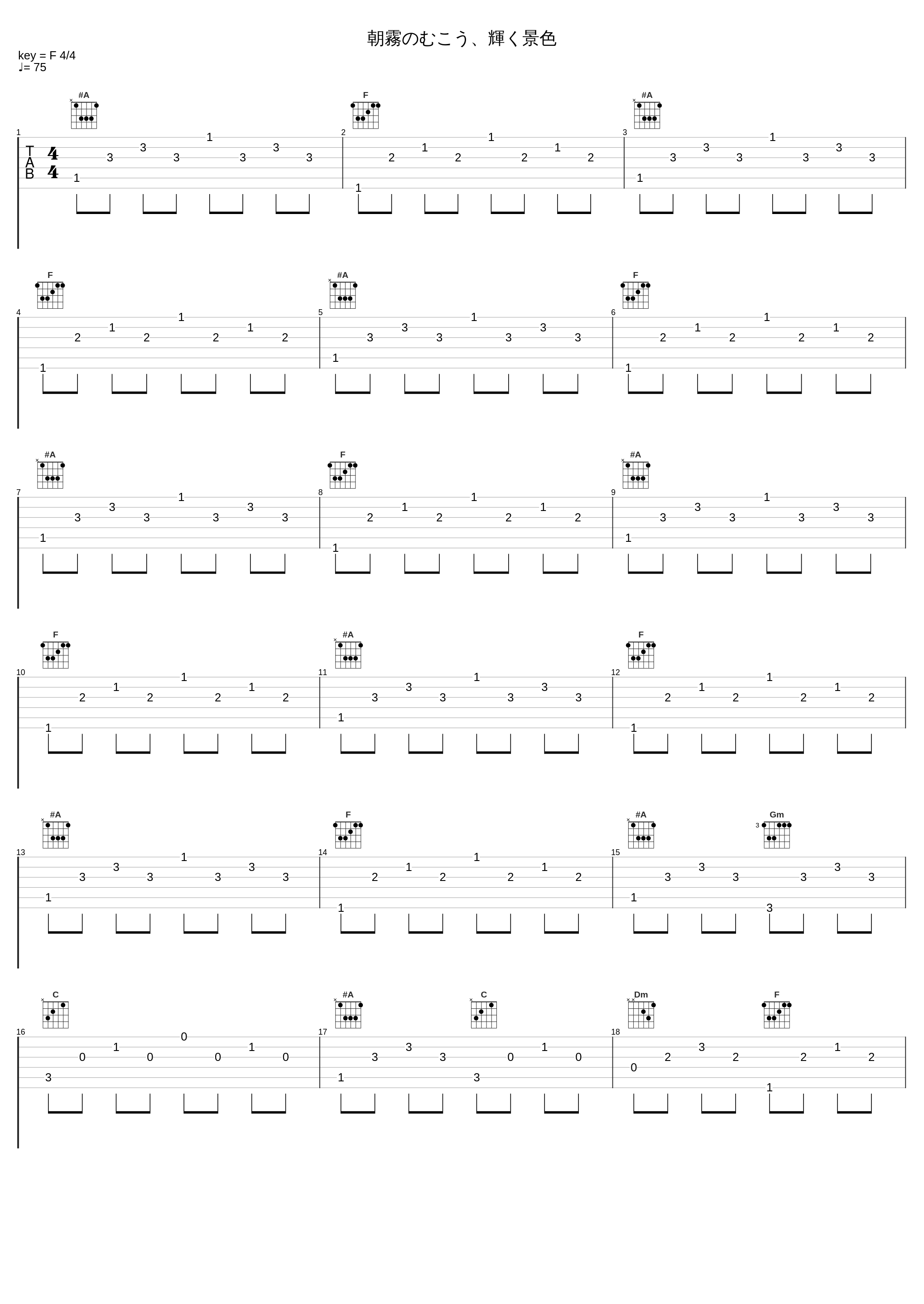 朝霧のむこう、輝く景色_Key Sounds Label_1