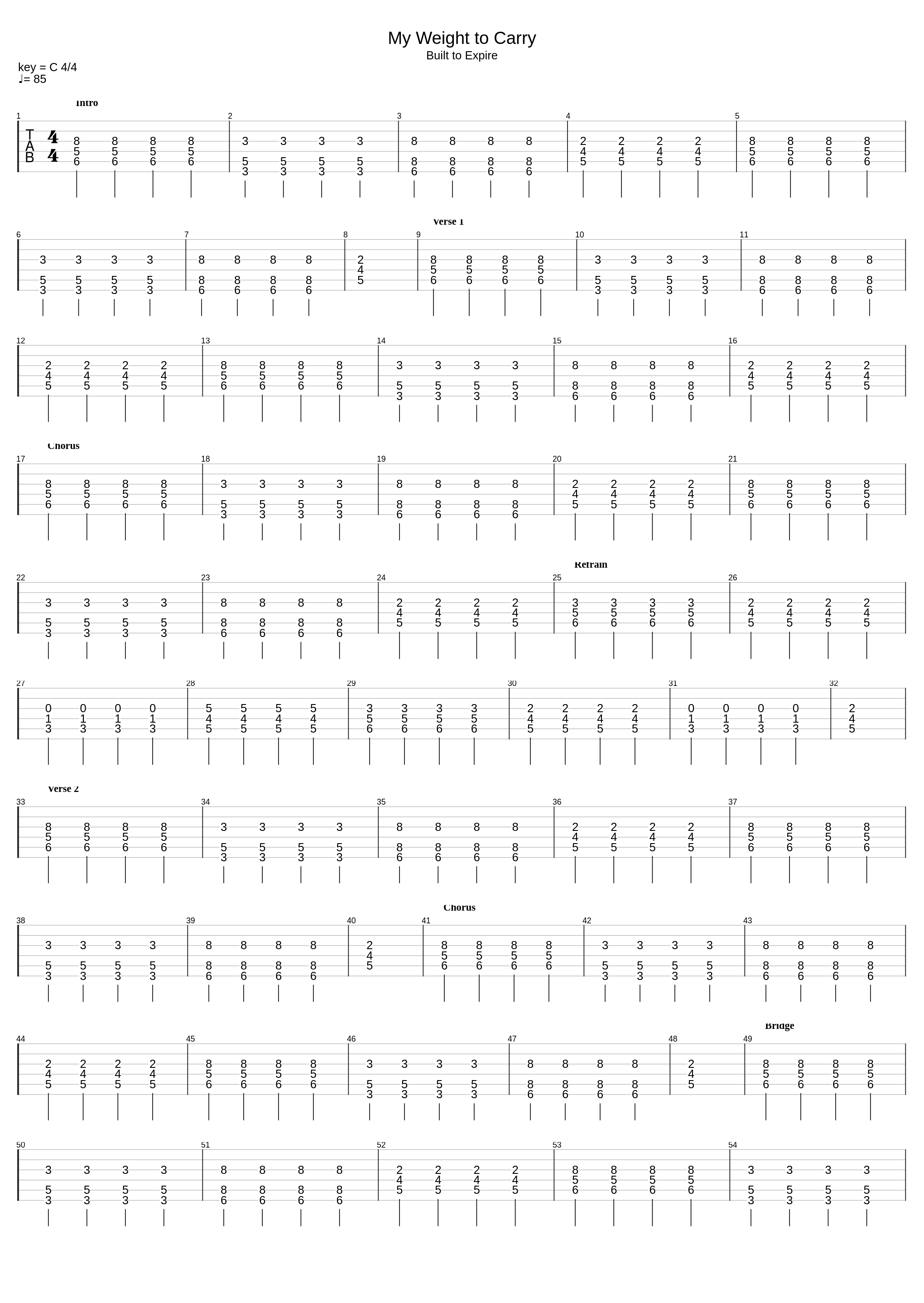 My Weight to Carry_Built To Expire_1