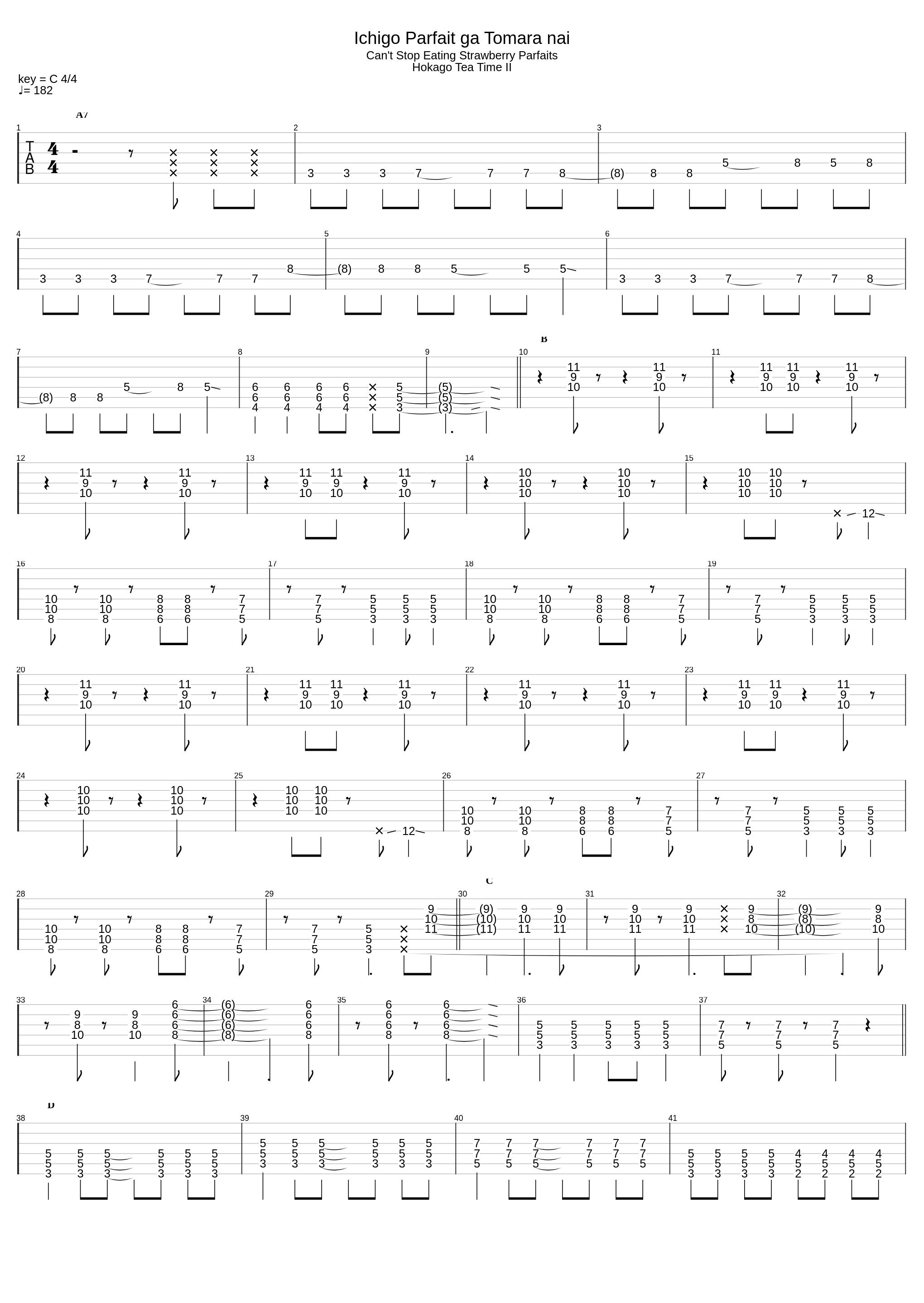 Ichigo Parfait Ga Tomara Nai_K-On!!_1