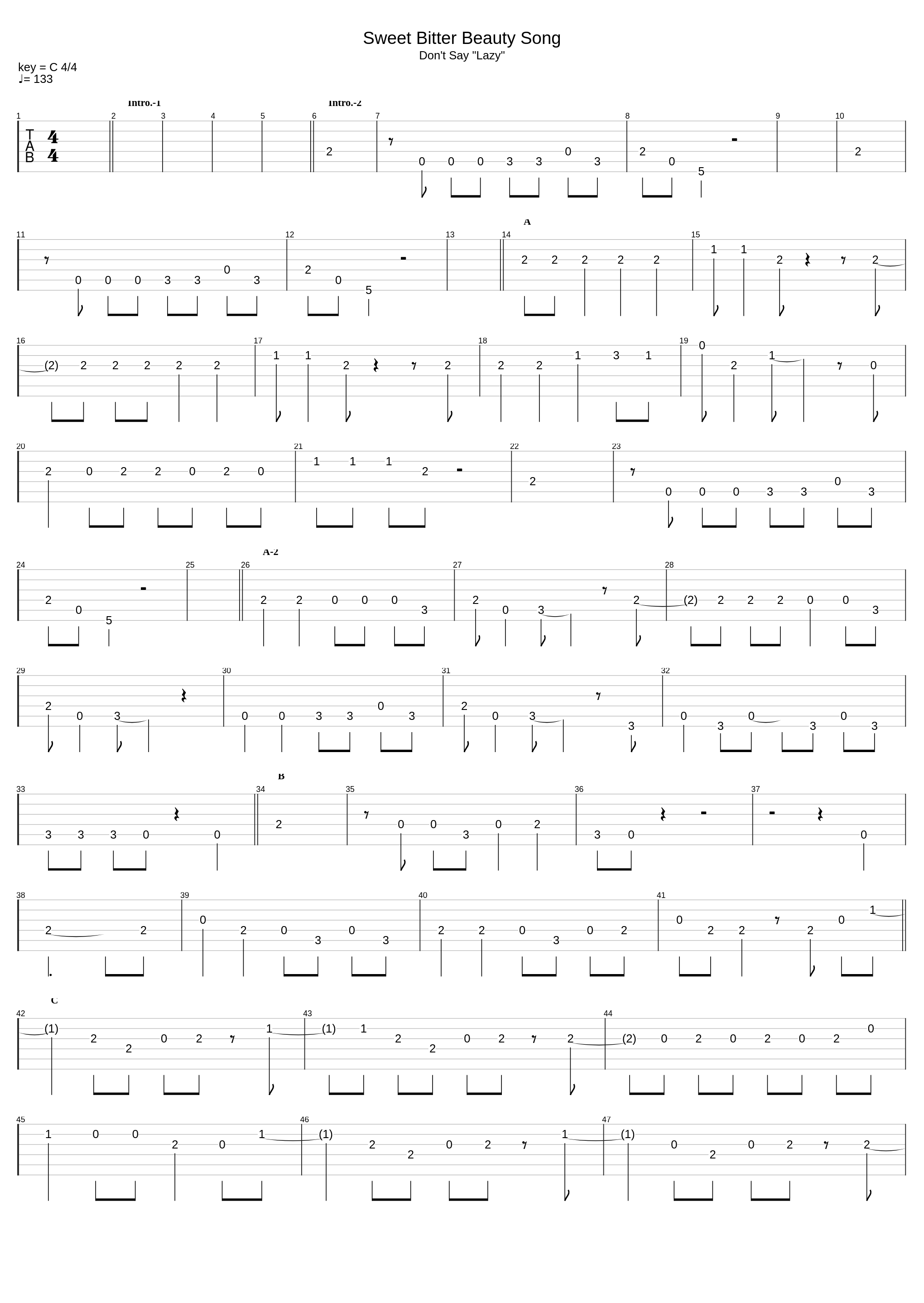 Sweet Bitter Beauty Song_K-On!!_1