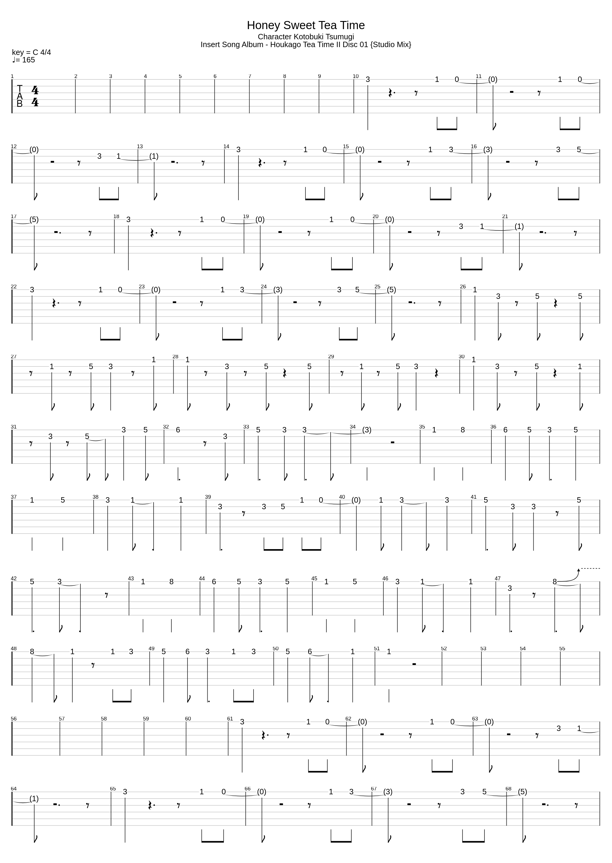 Honey Sweet Tea Time_K-On!!_1