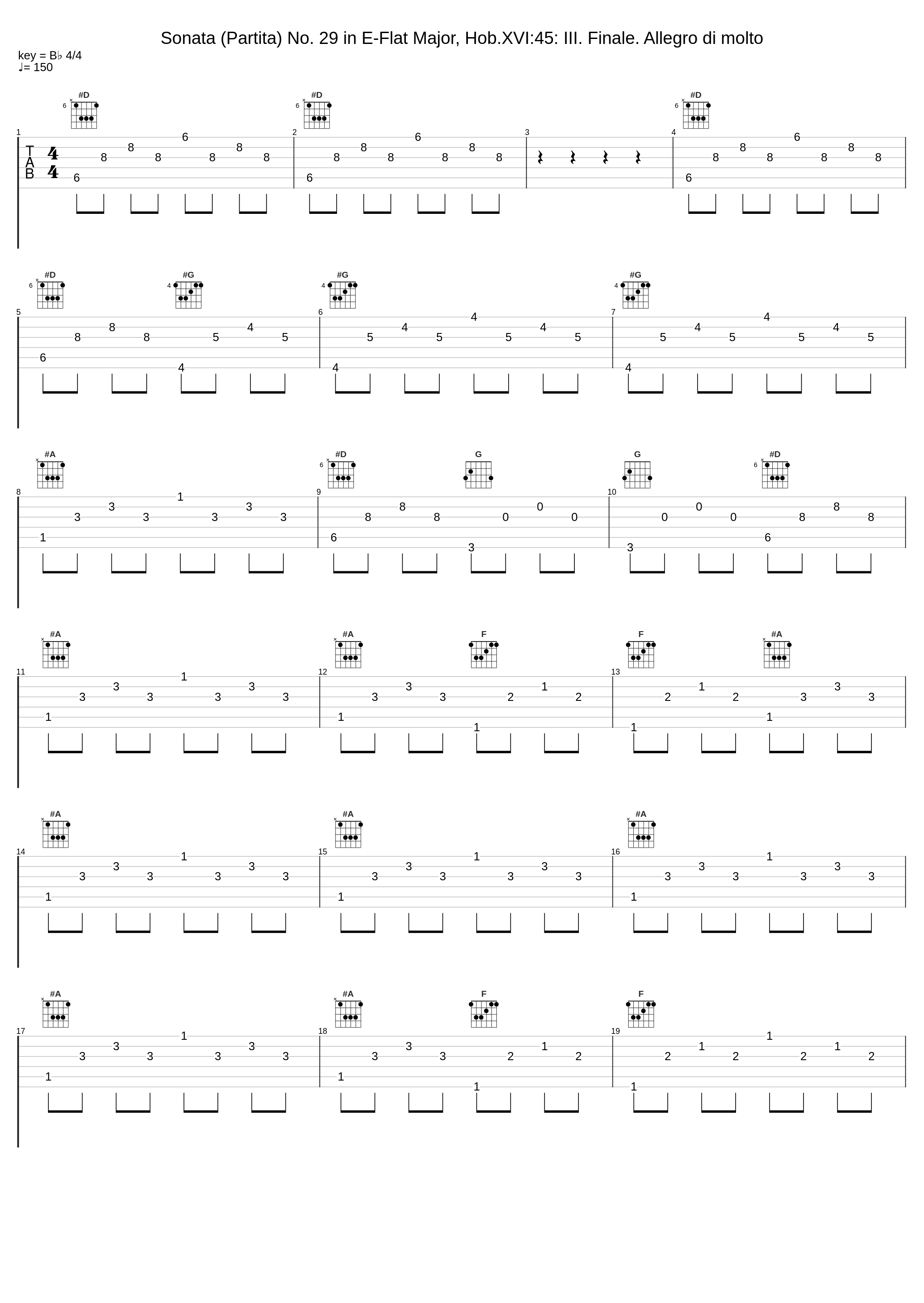 Sonata (Partita) No. 29 in E-Flat Major, Hob.XVI:45: III. Finale. Allegro di molto_Walter Klien_1