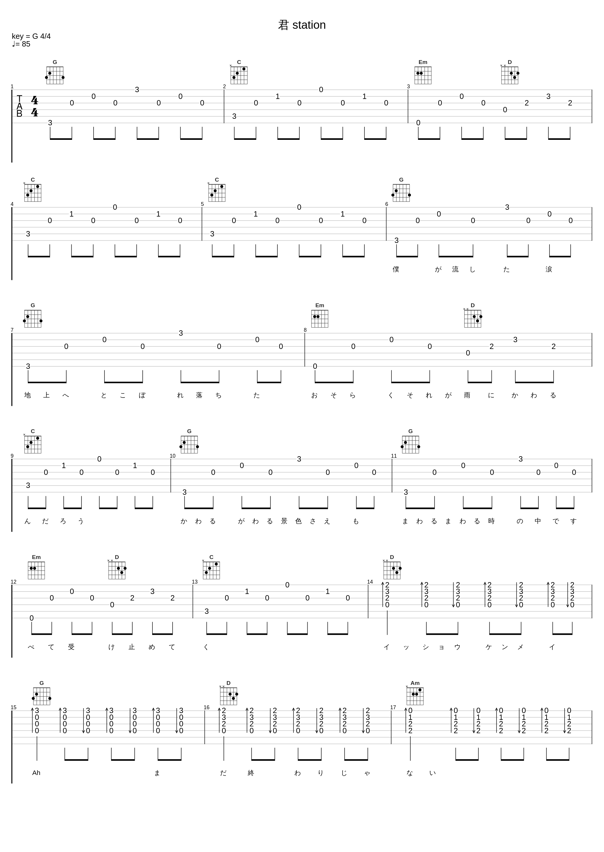 君 station_ORANGE RANGE_1